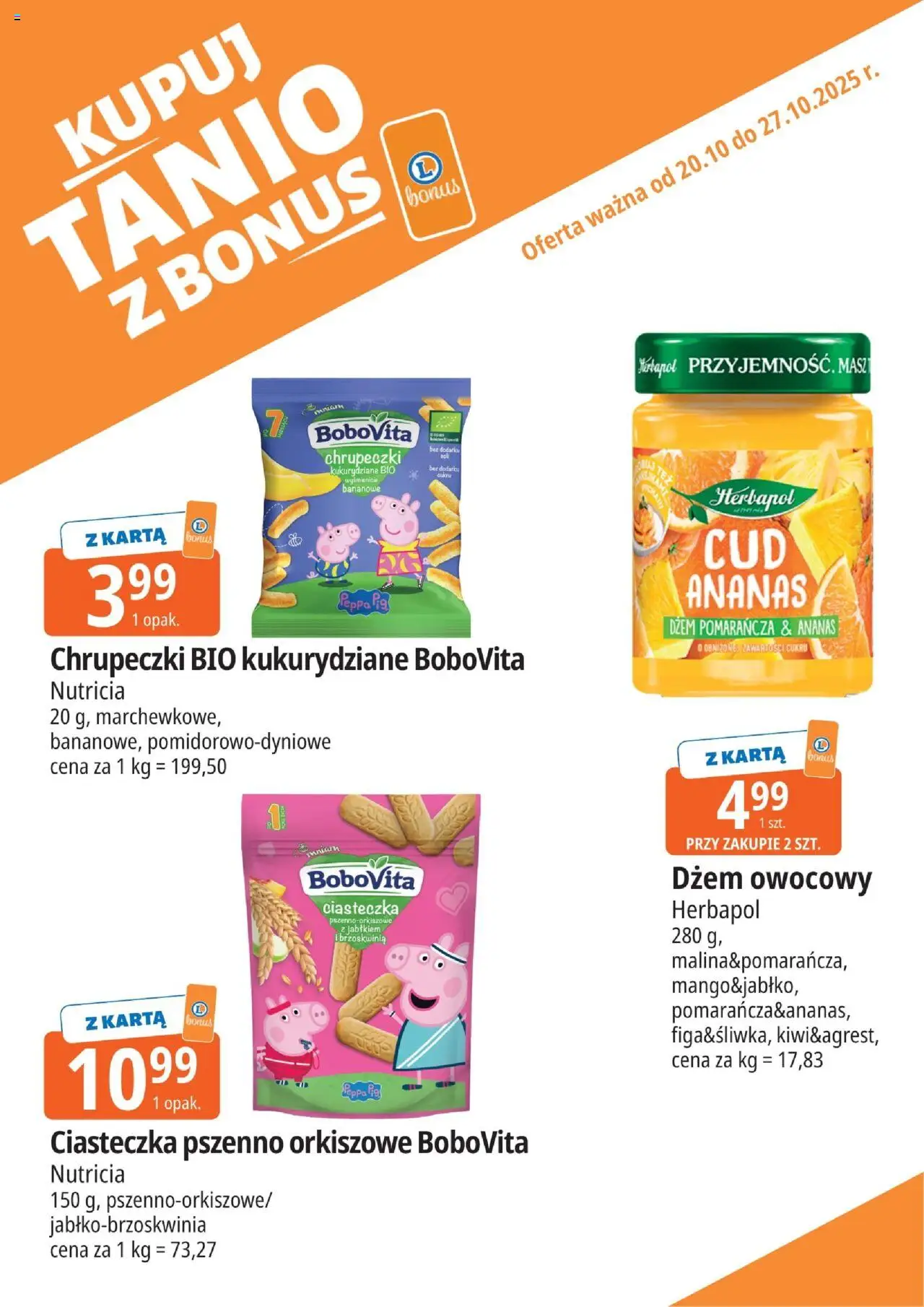 E.Leclerc Gazetka - Zielona Góra kupony dodatkowe od 20.10.2025 | Strona: 11 | Produkty: Brzoskwinia, Karta, Ananas, Ciasteczka