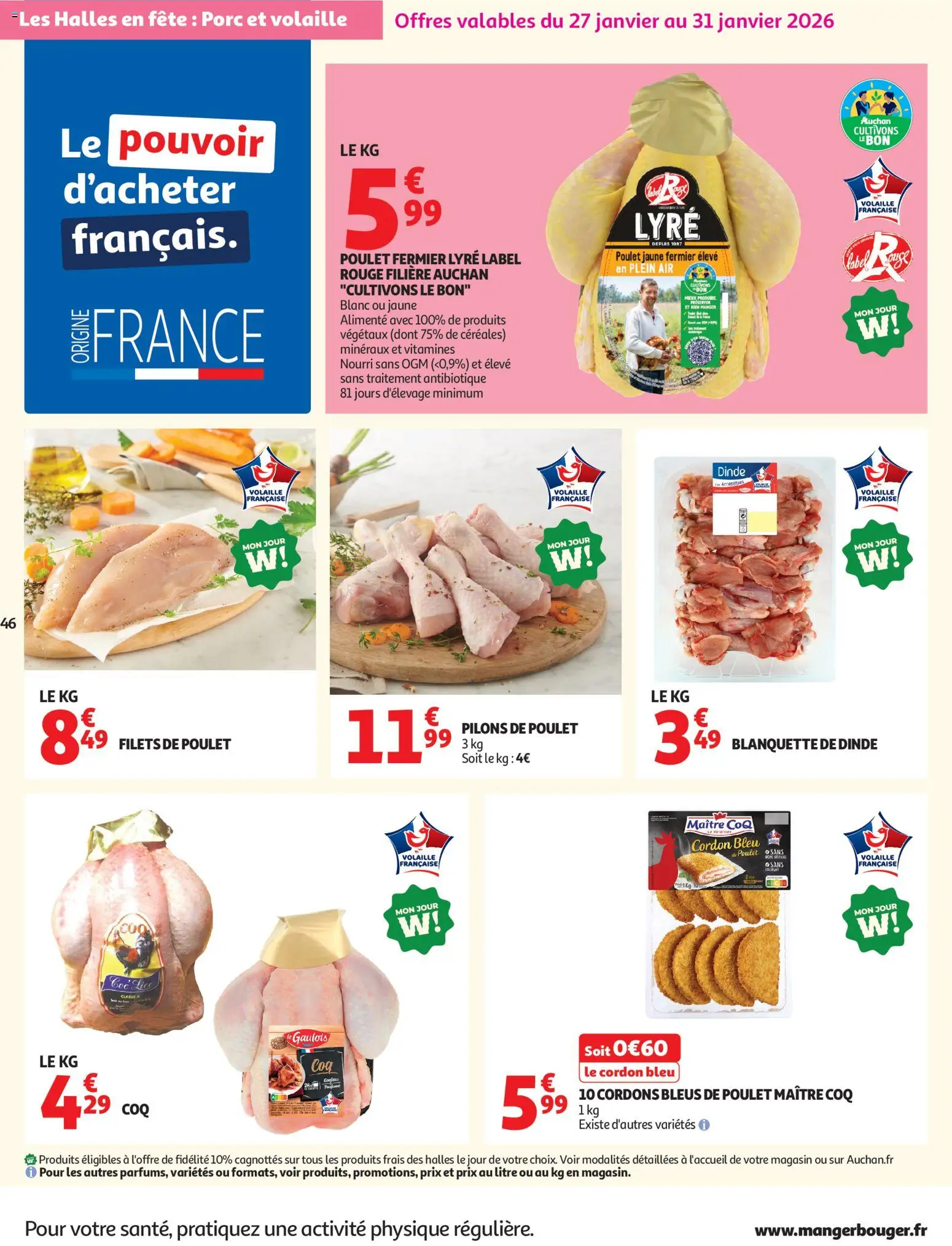 {H1} | Page: 46 | Produits: Volaille, Porc, Cordon bleu, Céréales