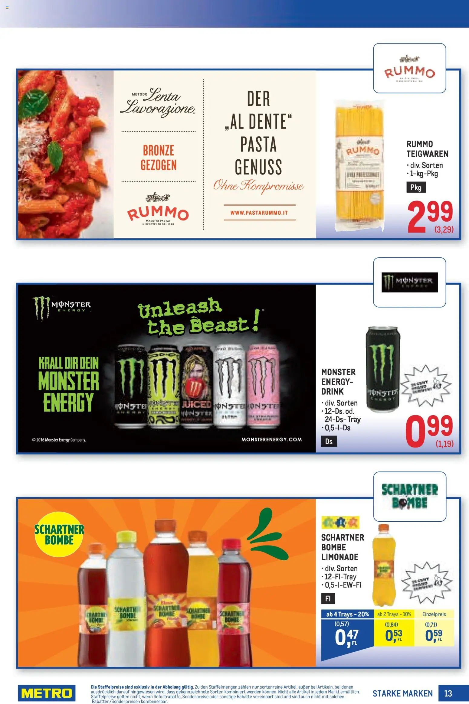 Metro Starke Marken gültig ab 08.01.2025 | Seite: 13 | Produkte: Pasta