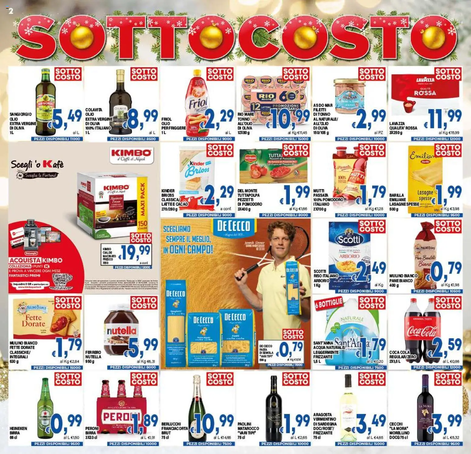 Volantino DEM del 06.12.2025 | Pagina: 2 | Prodotti: Caffè, Birra, Riso, Nutella