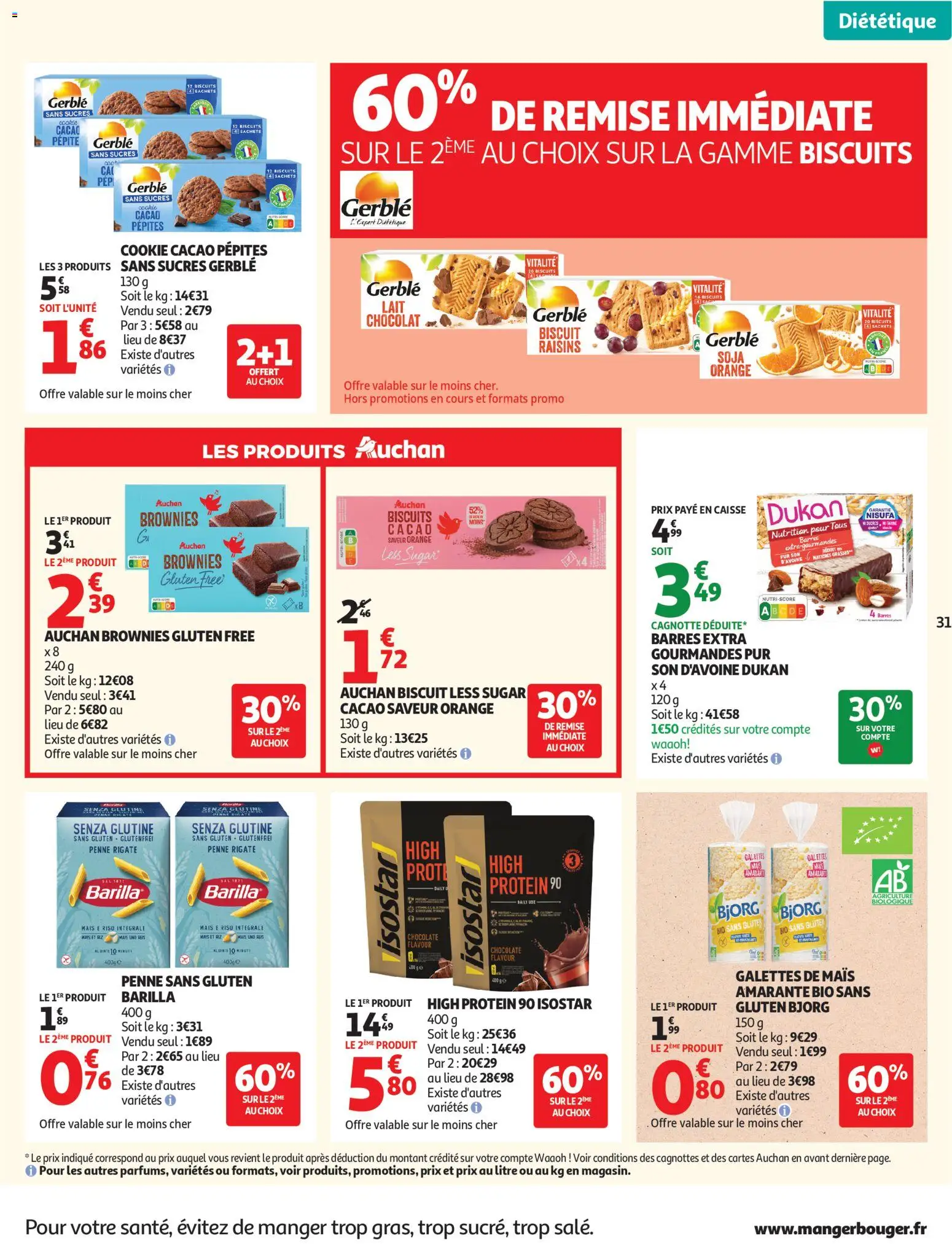 {H1} | Page: 31 | Produits: Orange, Mais, Riz, Biscuits