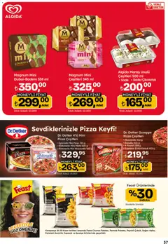 16.04.2026 tarihinden itibaren geçerli olan Migros kataloğu önizlemesi | Sayfa: 37 | Ürünler: Ispanak, Pizza, Patates, Soğan