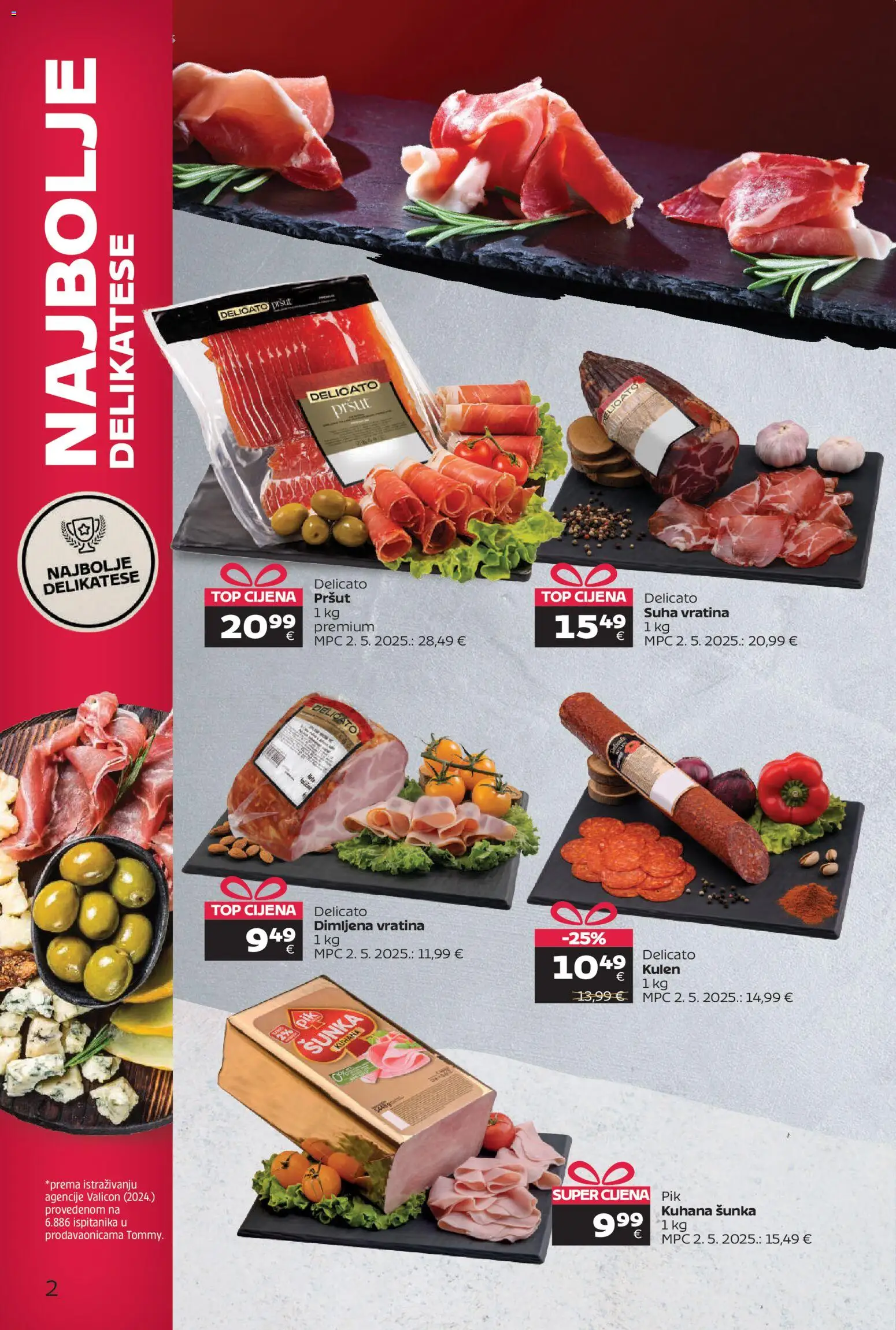 Tommy katalog | vrijedi od 15.12.2025 | Stranica: 2 | Proizvodi: Šunka, Pršut, Kulen