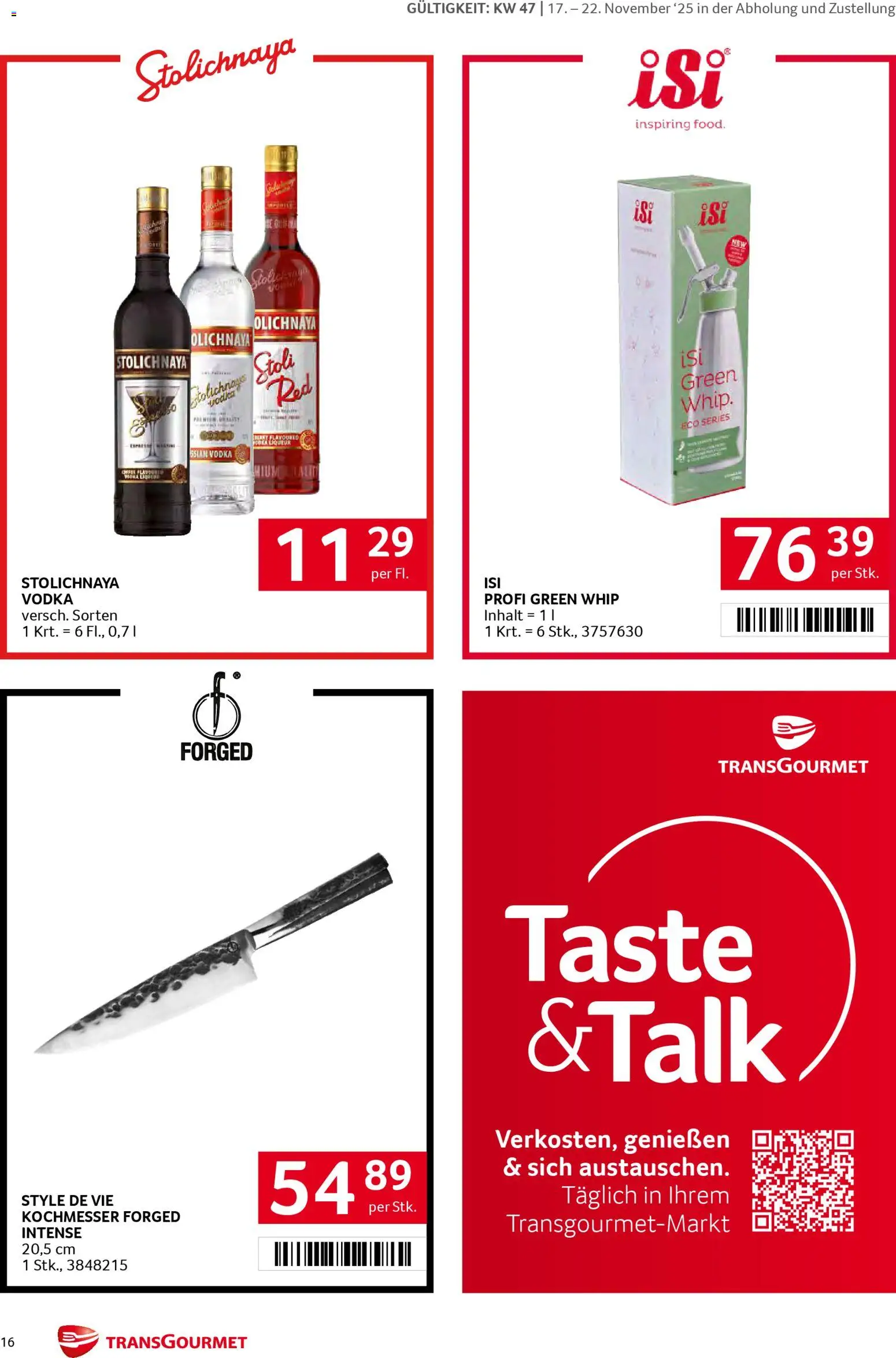 Transgourmet Markenfestwoche gültig ab 17.11.2025 | Seite: 16