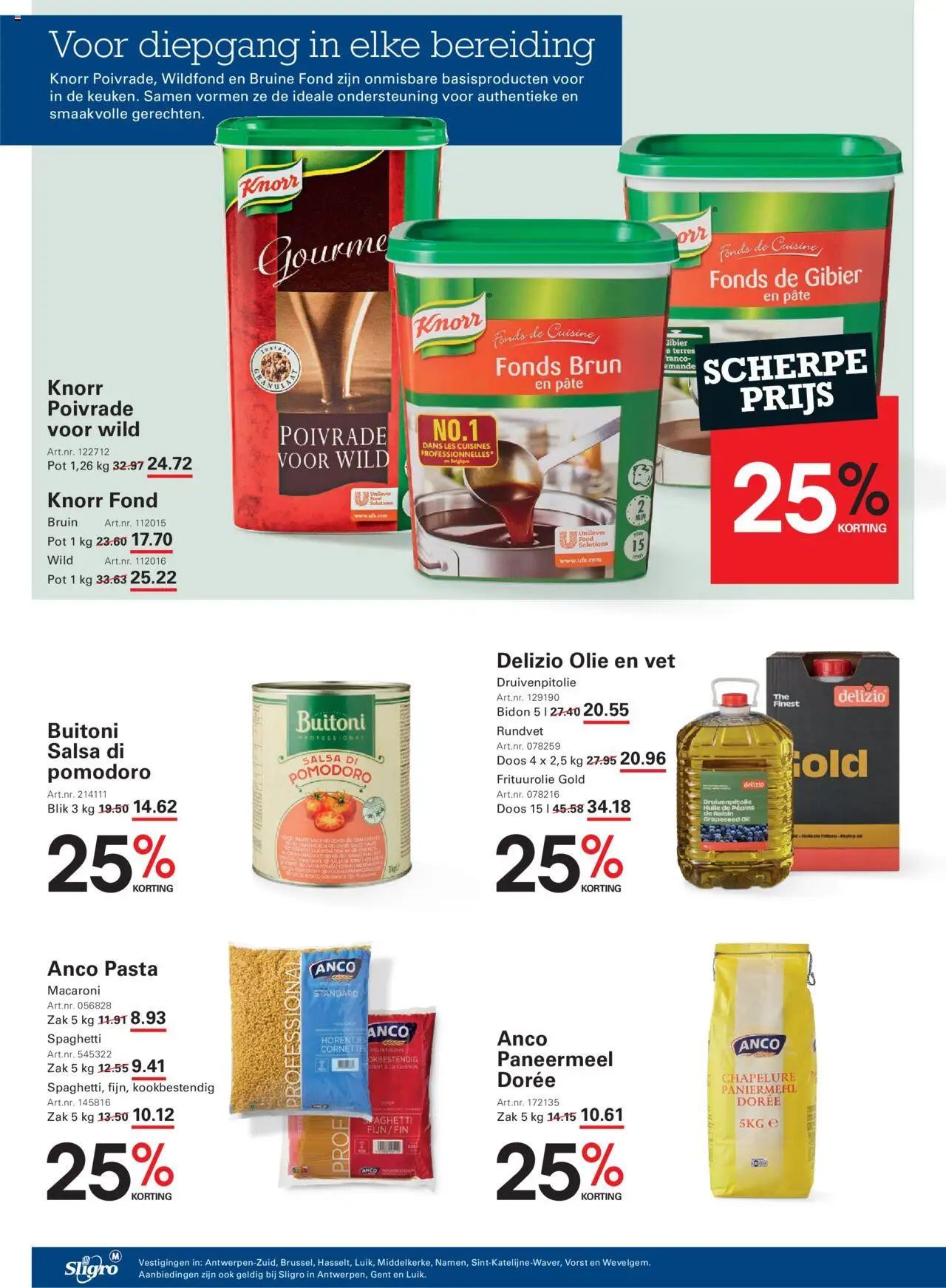 {H1} | Pagina: 18 | Producten: Macaroni, Zak, Pot, Olie