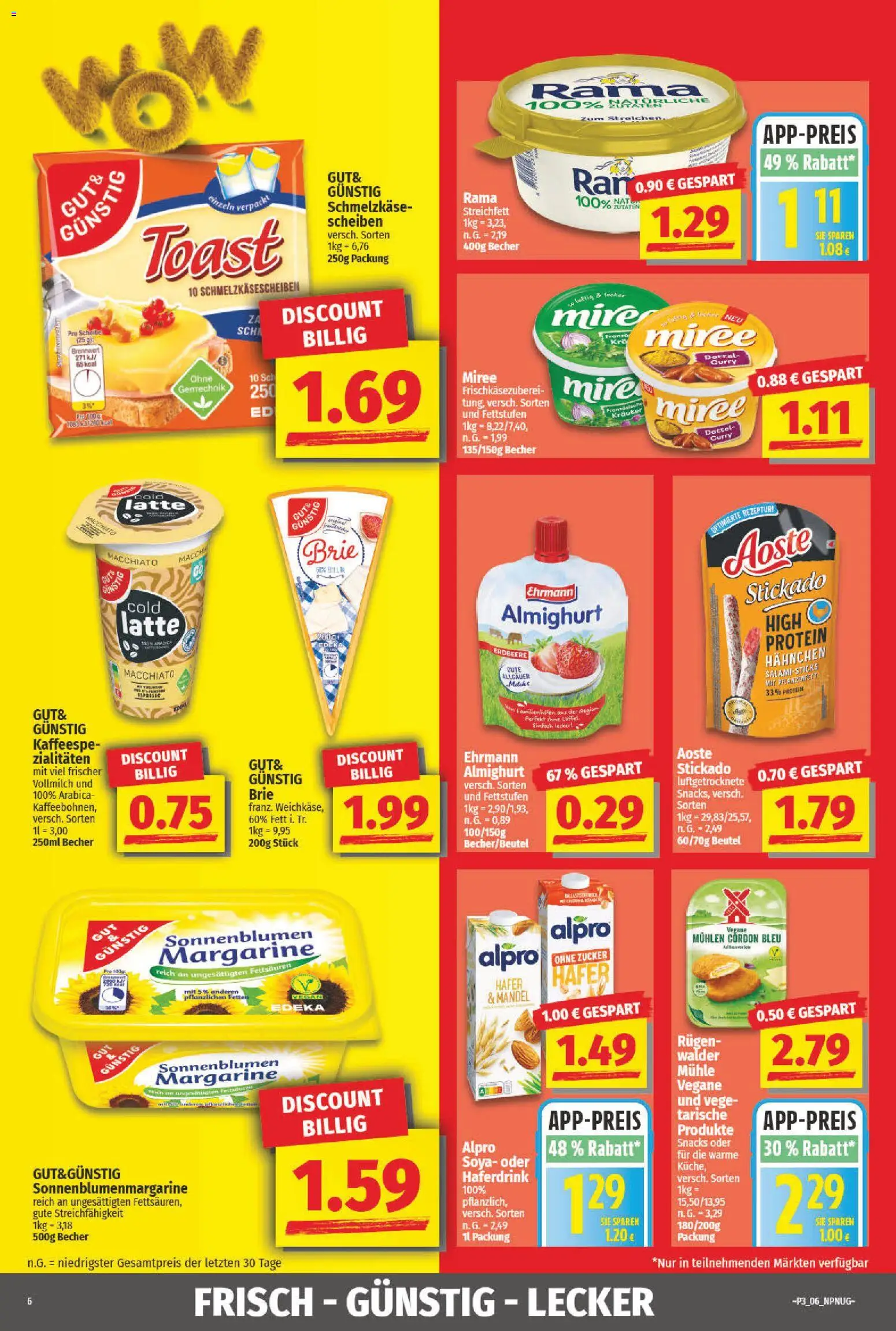 NP Discount Prospekt 	 – gültig ab 12.01.2026 | Seite: 6 | Produkte: Mühle, Rama, Haferdrink, Alpro