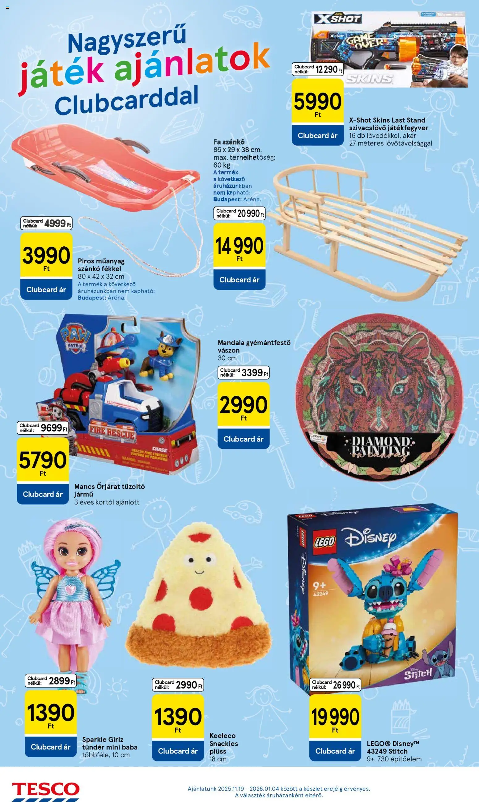Tesco akciós ujság - amely érvényes a következő dátumtól: 02.01.2026 | Oldal: 28 | Termékek: Játék, Plüss