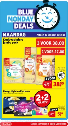 Kruidvat - Folder week 4 - Voorbeeld van een folder van Kruidvat, geldig van 19.01.2026 | Pagina: 16 | Producten: Kan, Pads