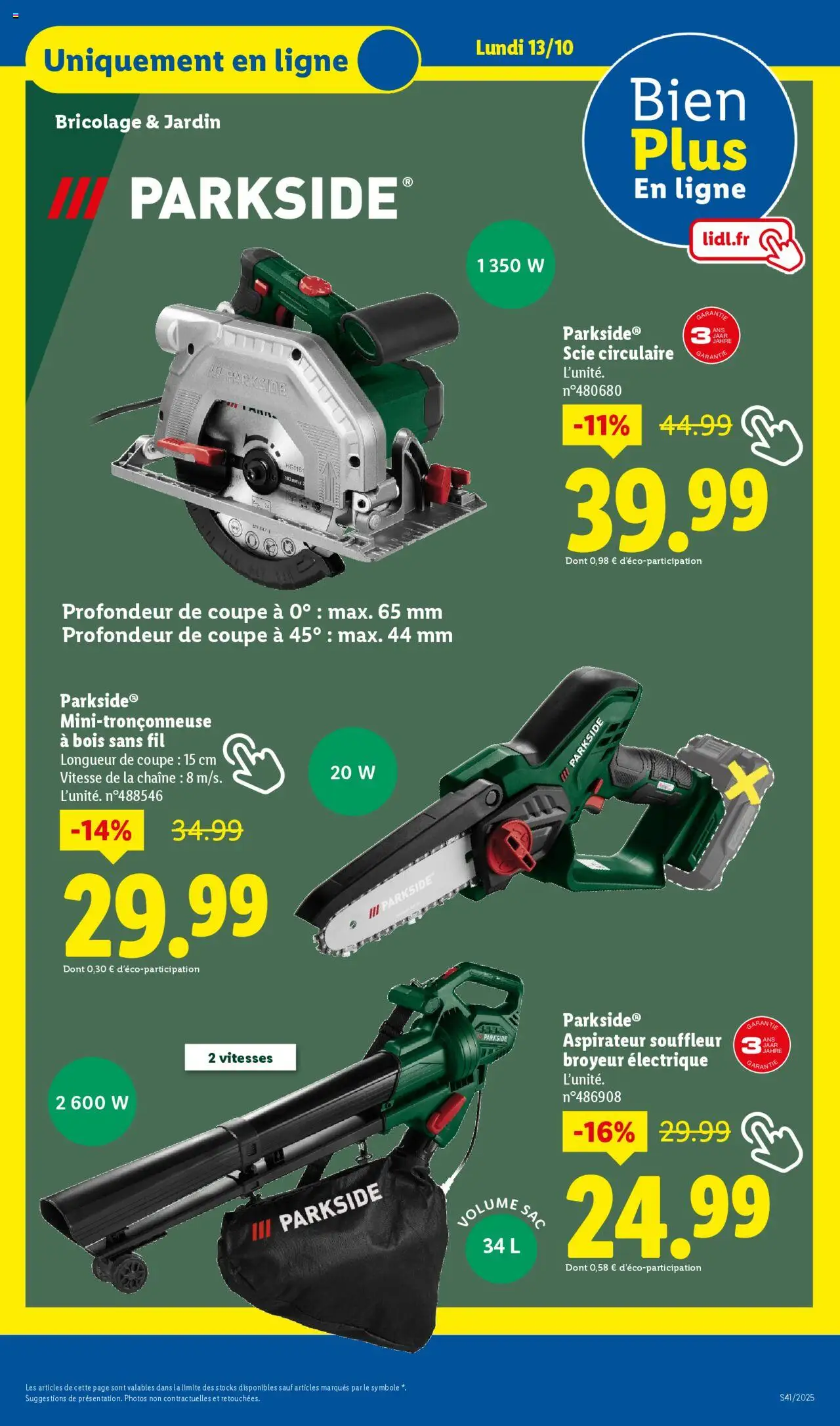 {H1} | Page: 53 | Produits: Aspirateur, Broyeur, Scie circulaire