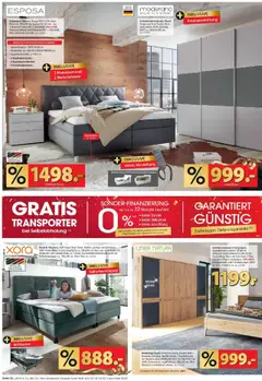 Zurbrüggen - Zurbrüggen: Geburtstag ab 17.10.2025 gültig | Seite: 6 | Produkte: Schwebetürenschrank, Liege, Nachtkästchen, Schrank
