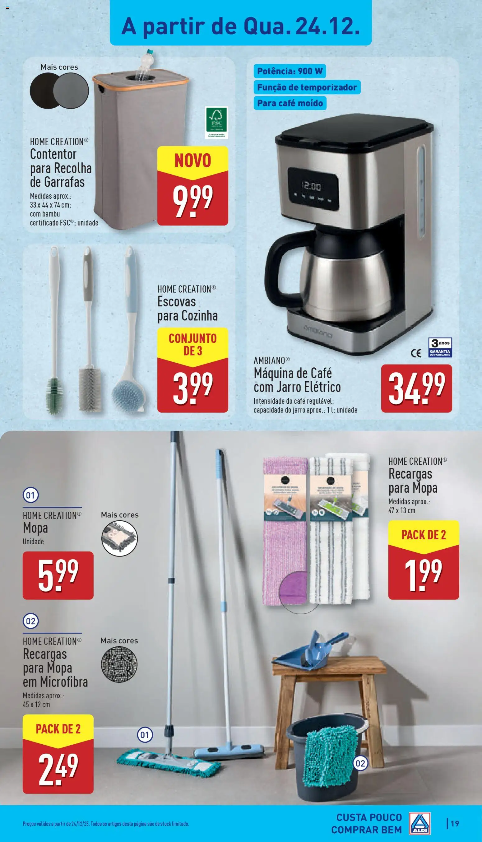 Aldi folheto │ válido de 22.12.2025 | Página: 19 | Produtos: Máquina de café, Café