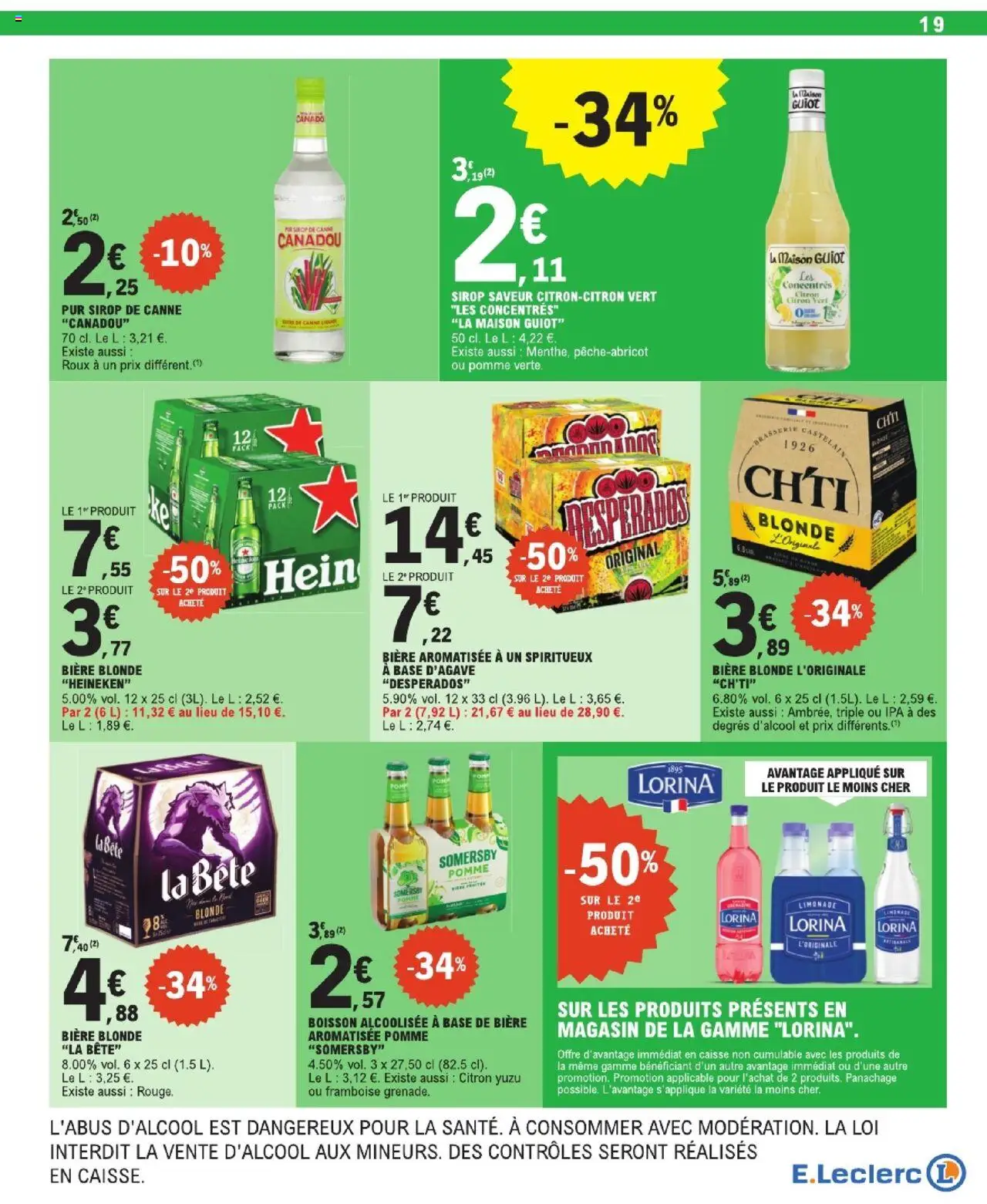  | Page: 19 | Produits: Desperados, Pomme, Base, Limonade