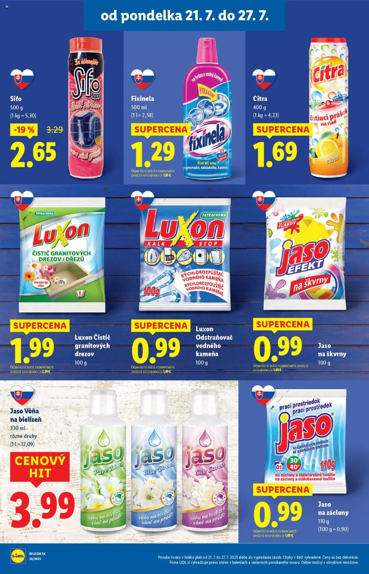 Lidl leták │ platný od 21.07.2025 | Strana: 20 | Produkty: Záclony, Wc