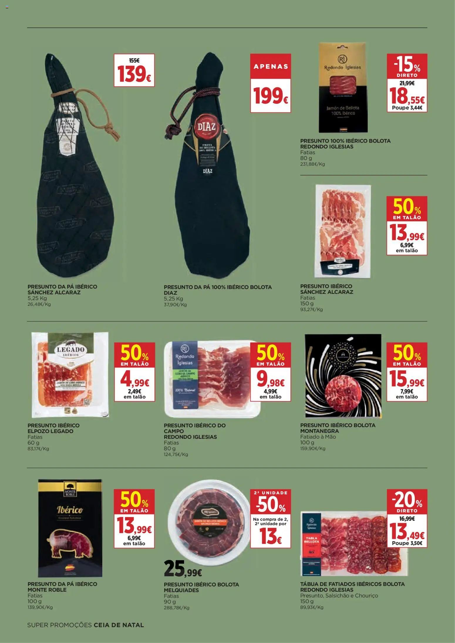 El Corte Ingles folheto │ válido de 05.12.2025 | Página: 10 | Produtos: Tábua, Presunto, Chouriço, Pá