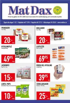 Matdax - erbjudanden - Förhandsvisning av reklamblad från butik Matdax aktuell från 23.06.2025