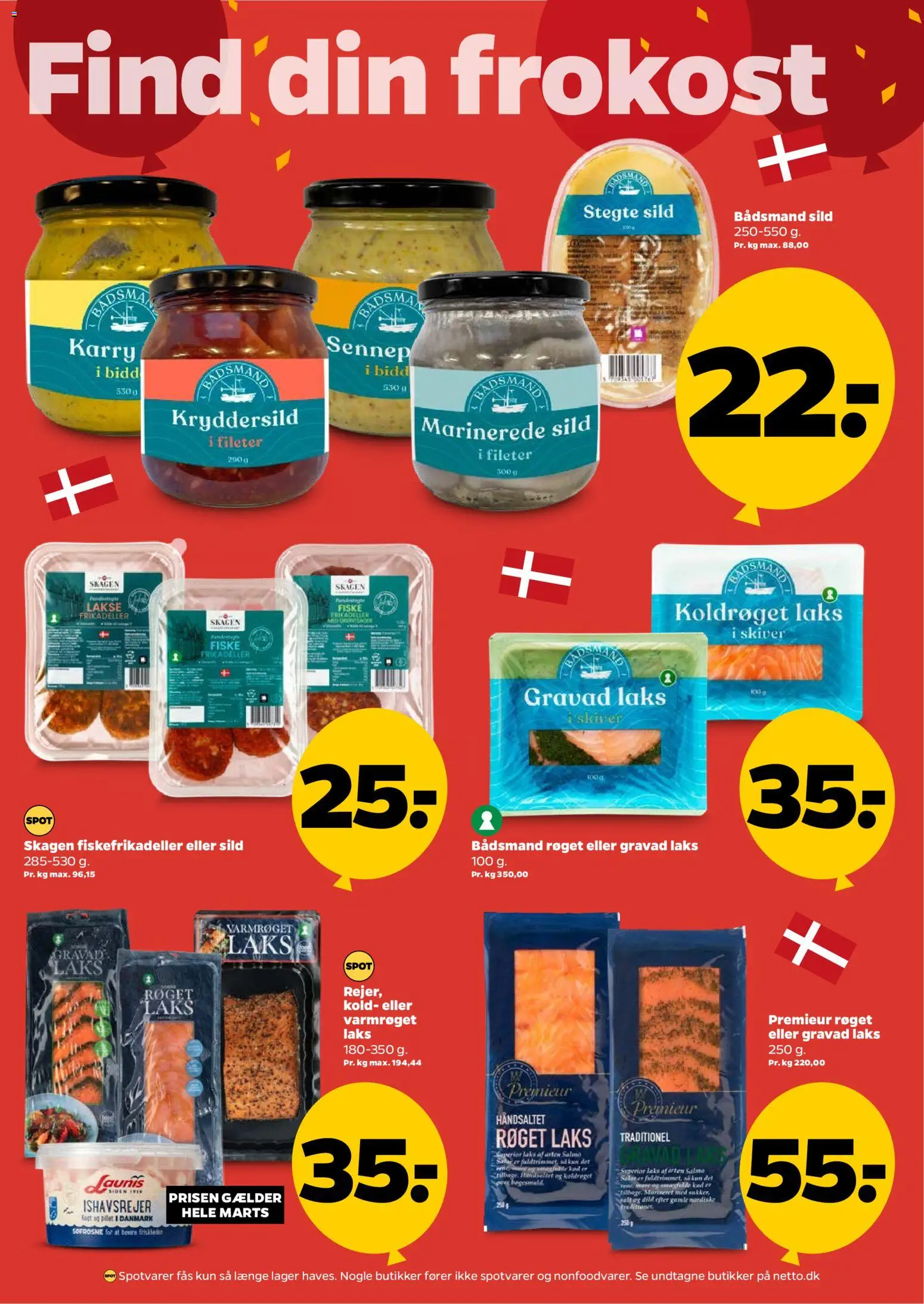 Netto tilbudsavis – gyldig fra 07.03.2026 | Side: 18 | Produkter: Karry, Fiskefrikadeller, Frikadeller, Sild