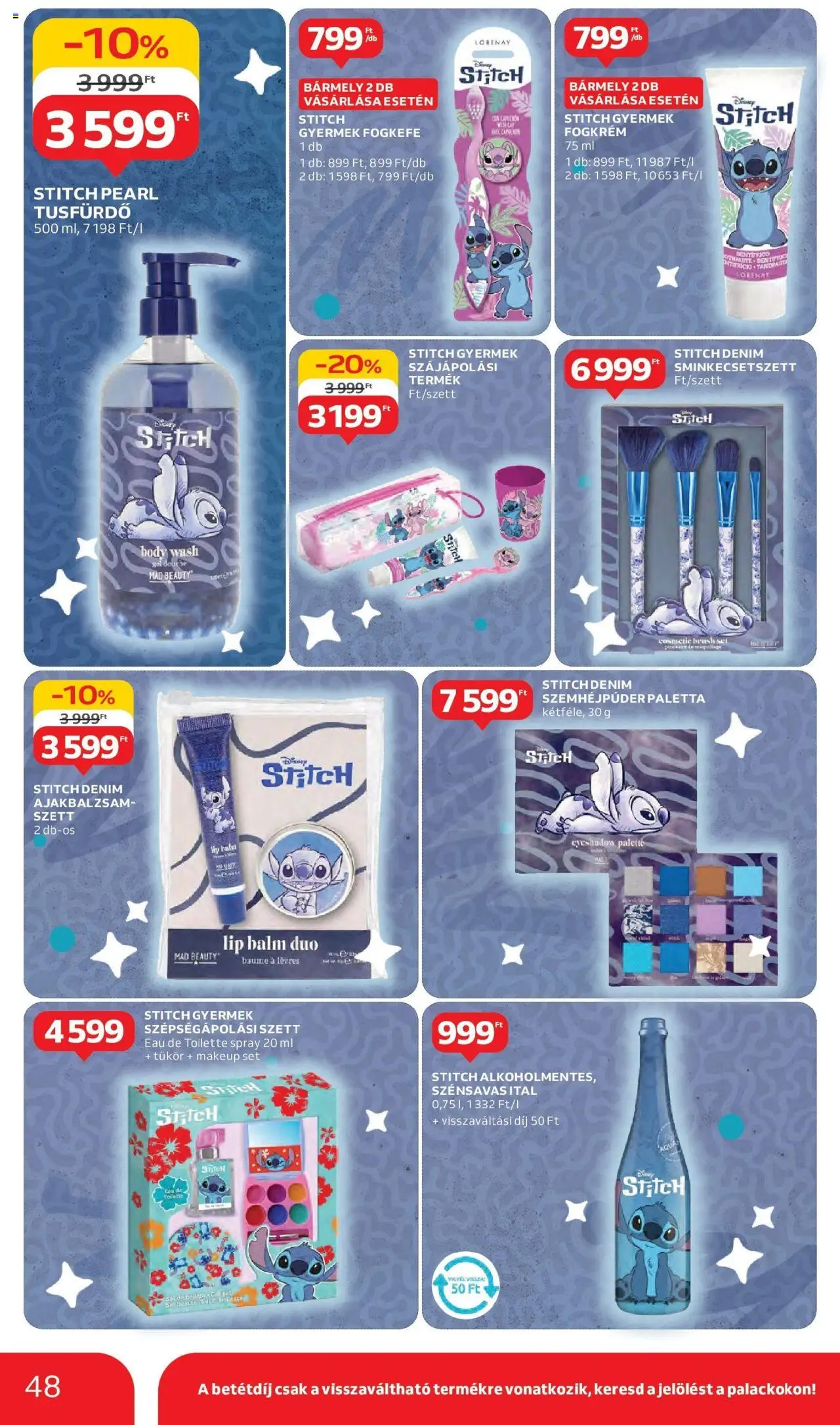 Auchan akciós ujság - amely érvényes a következő dátumtól: 05.06.2025 | Oldal: 48 | Termékek: Body, Tükör, Tusfürdő, Fogkefe