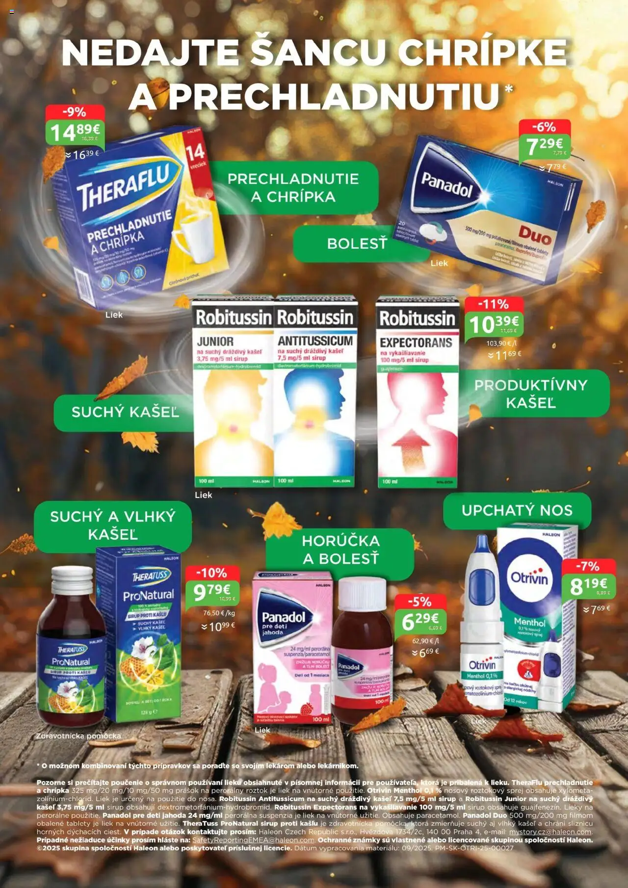 Nové BENU Lekáreň akcie – leták je platný od 01.10.2025 | Strana: 7 | Produkty: Theraflu