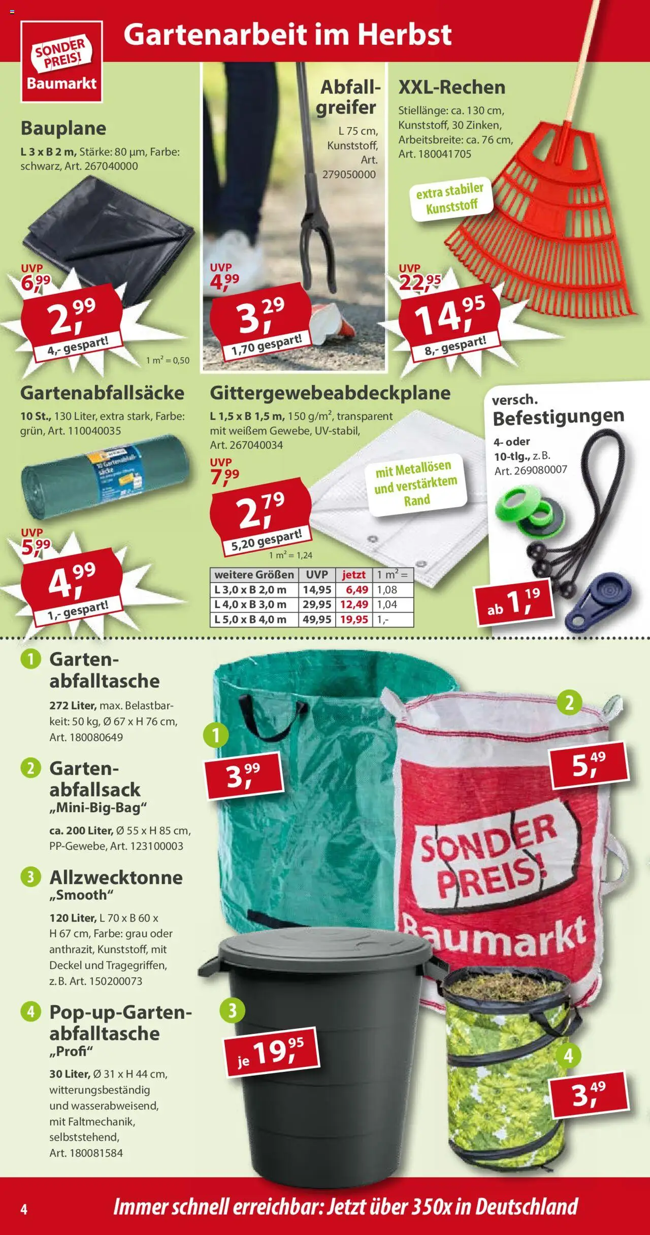 Sonderpreis Baumarkt Prospekt 	 – gültig ab 13.09.2025 | Seite: 4