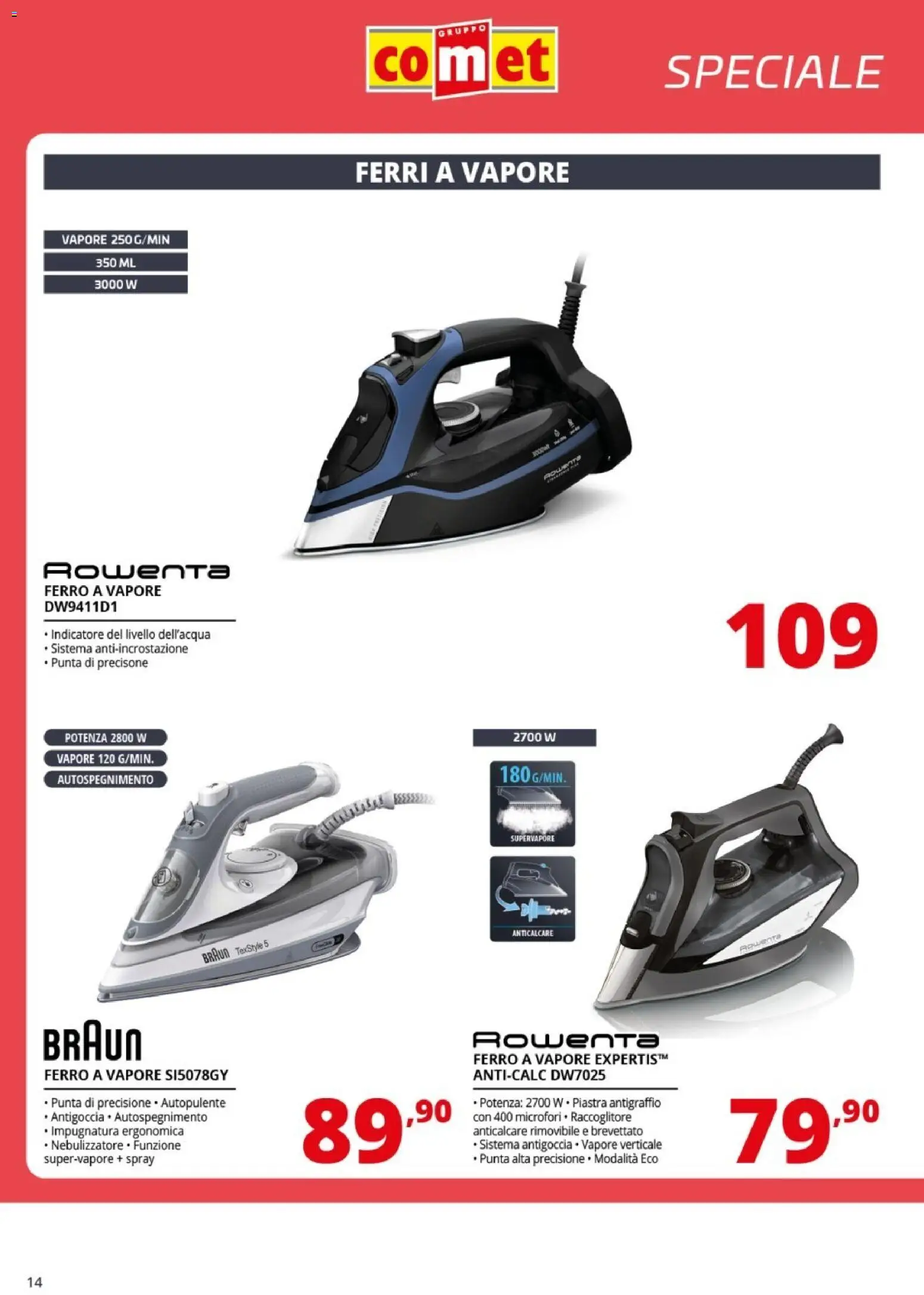 Volantino Comet del 09.01.2026 | Pagina: 14 | Prodotti: Anticalcare, Nebulizzatore