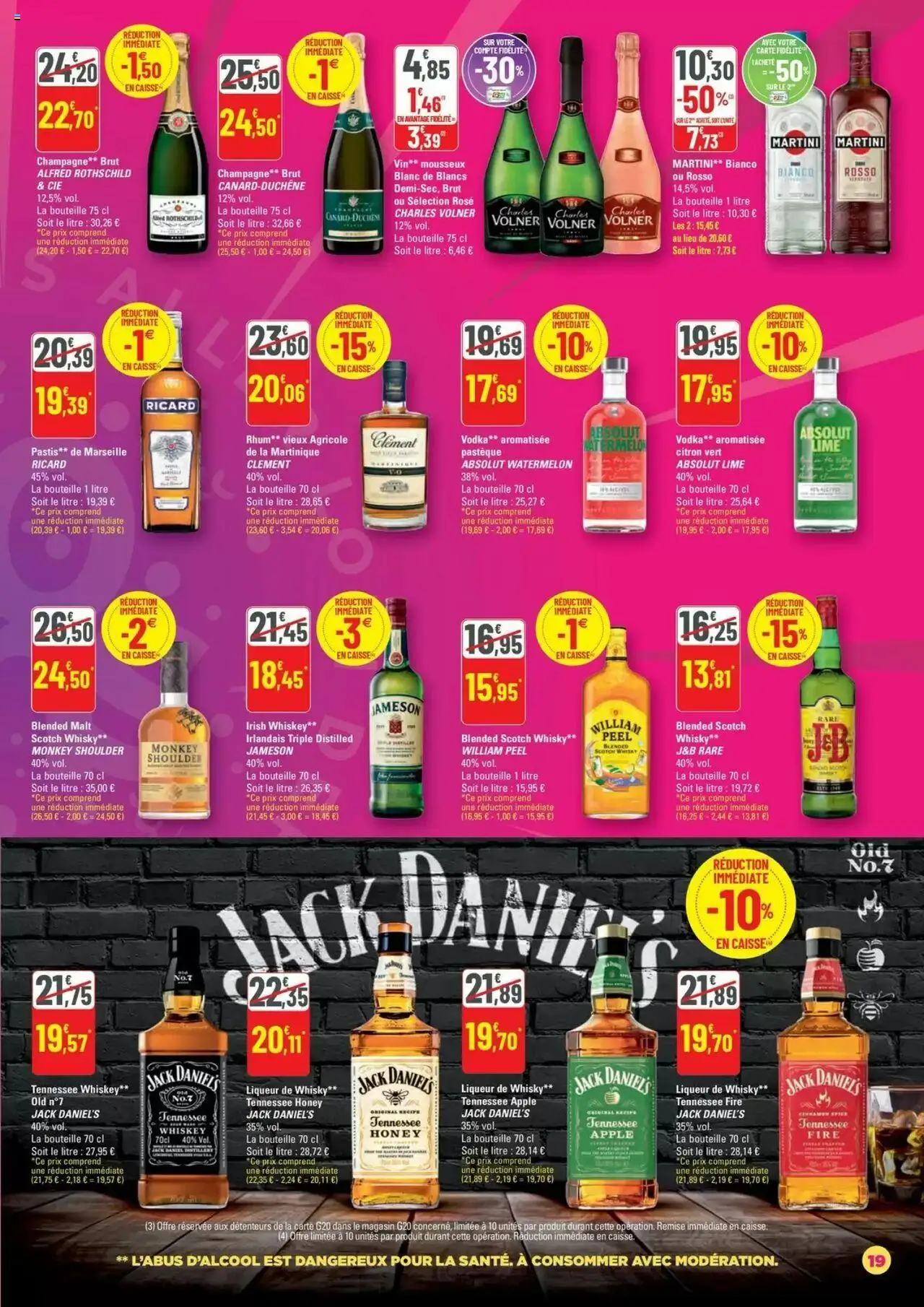  | Page: 19 | Produits: Citron vert, Champagne, Rhum, Vin