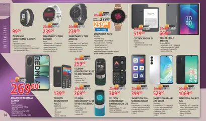 E.Leclerc Gazetka - Warszawa Bielany od 09.09.2025 | Strona: 14 | Produkty: Karta, Telefon, Smartwatch, Bateria