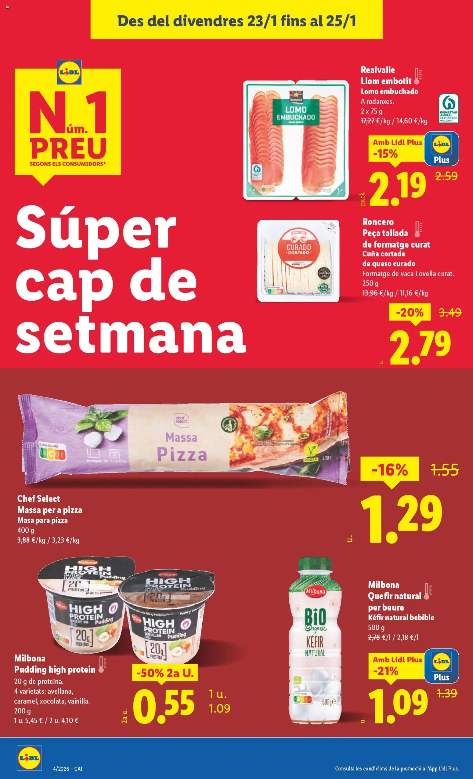Lidl folleto │ válido desde el 19.01.2026 | Página: 26 | Productos: Queso, Pizza, Cuna