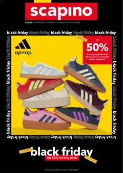 Scapino - Black friday - Voorbeeld van een folder van Scapino, geldig van 20.11.2025