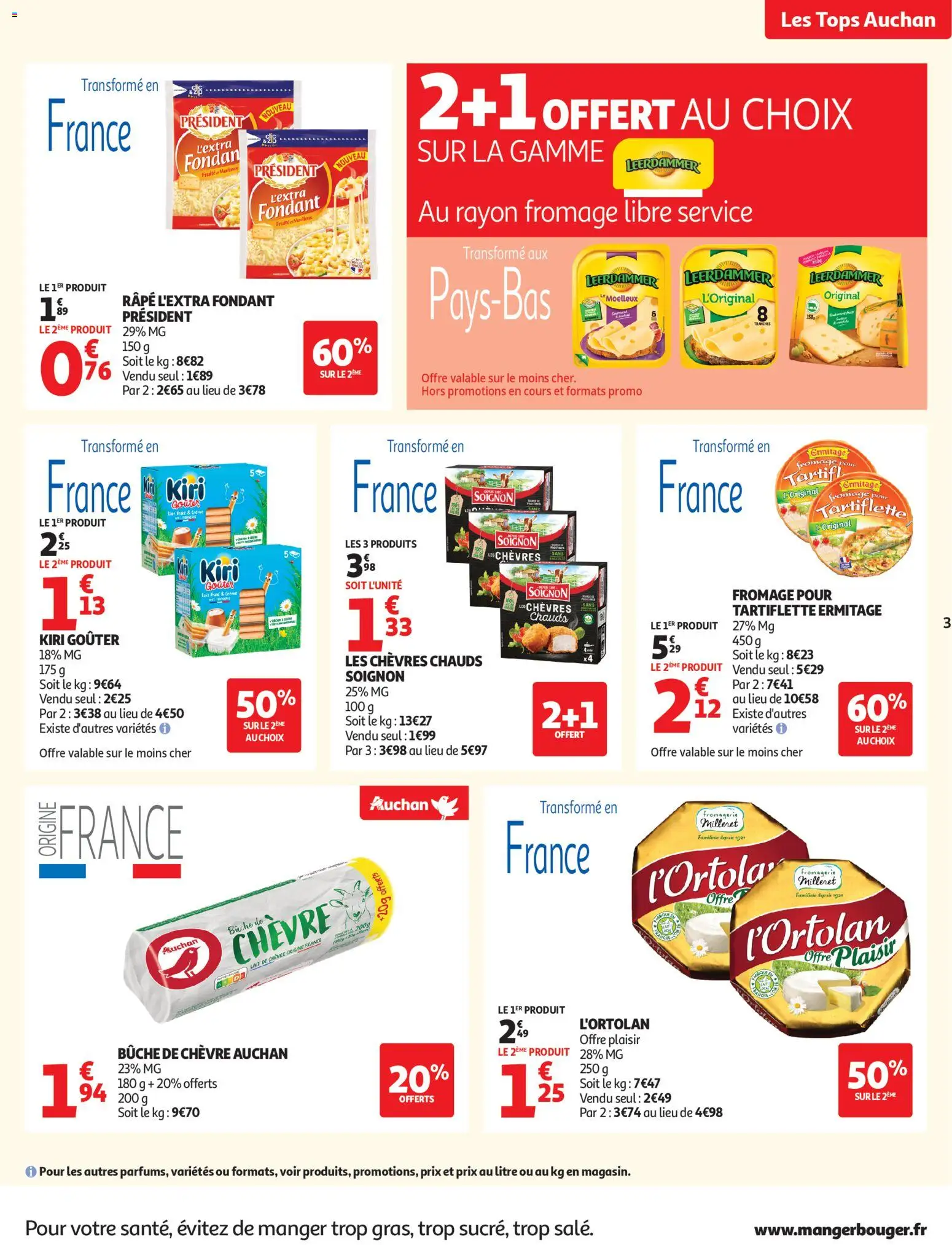 {H1} | Page: 3 | Produits: Tartiflette, Lait, Fromage, Crème