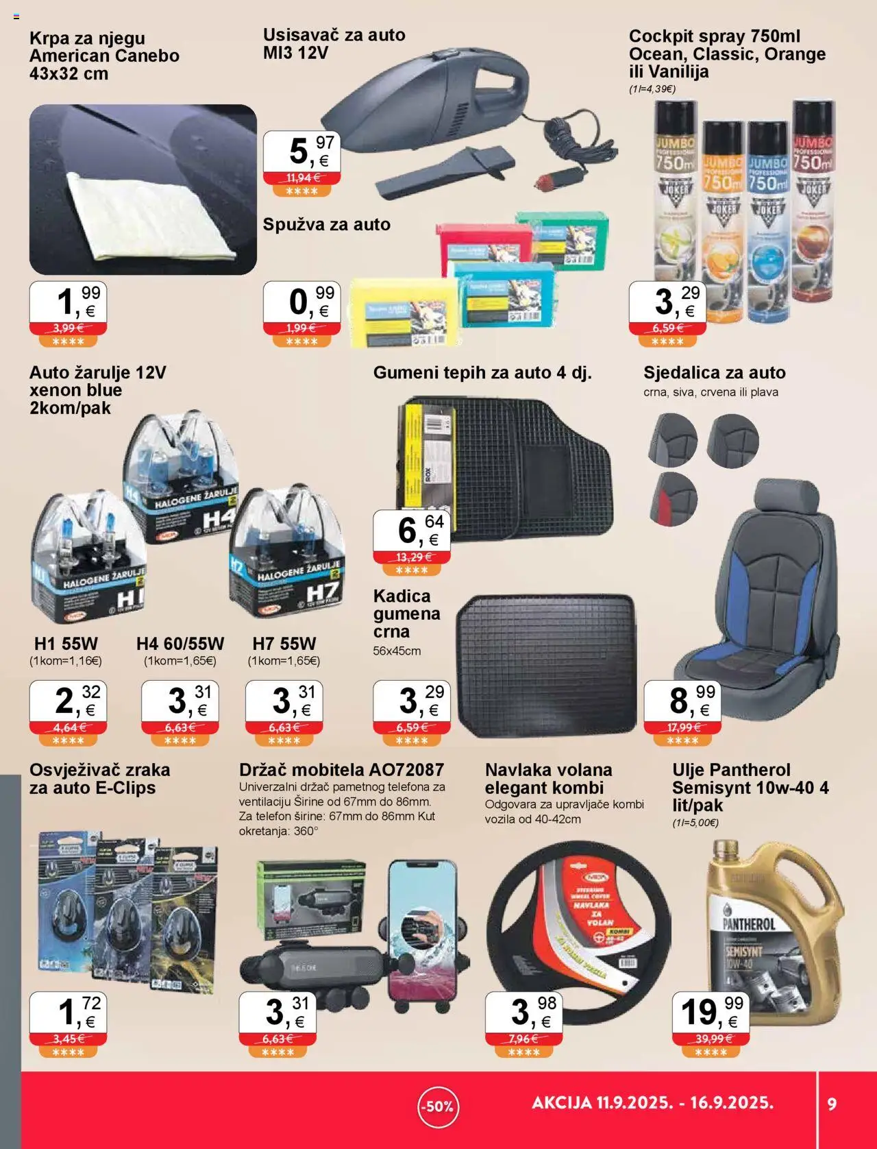 KTC katalog | vrijedi od 11.09.2025 | Stranica: 9 | Proizvodi: Usisavač, Tepih, Spužva, Telefon