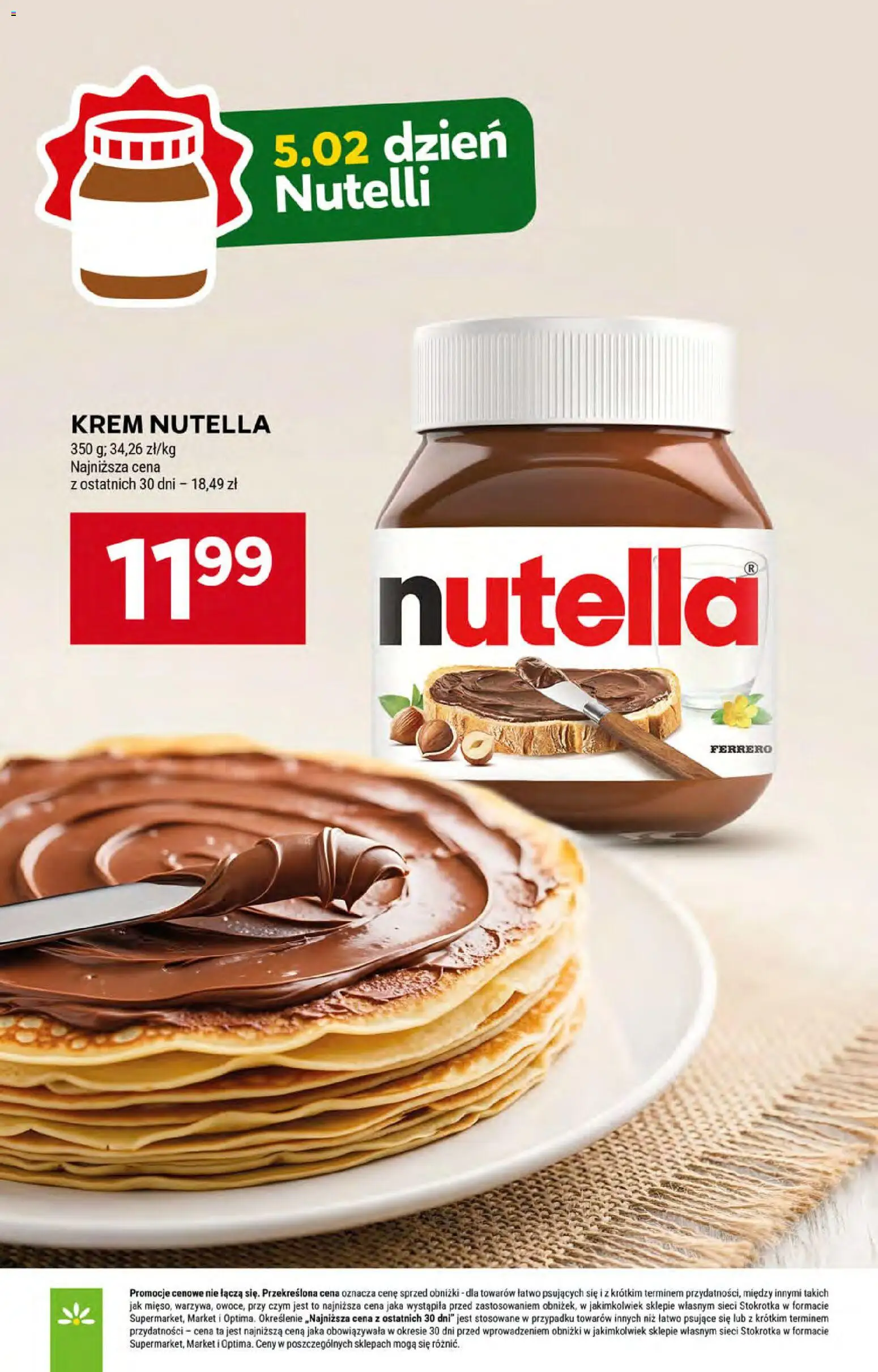 Stokrotka Gazetka od 05.02.2026 | Strona: 19 | Produkty: Nutella, Stokrotka, Krem