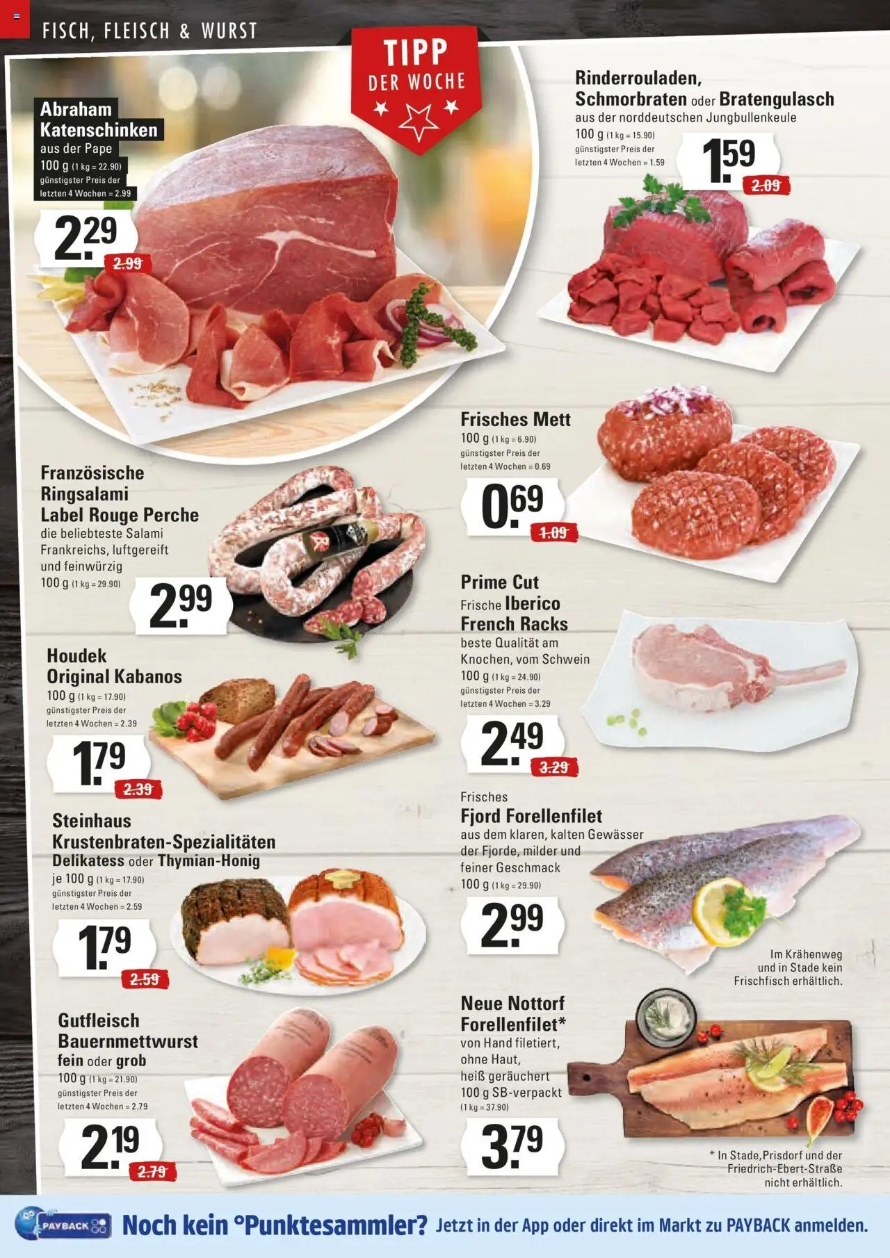 Edeka prospekt Stade	 - gültig ab dem 06.07.2025 | Seite: 4 | Produkte: Rouge, Wurst, Salami, Fleisch