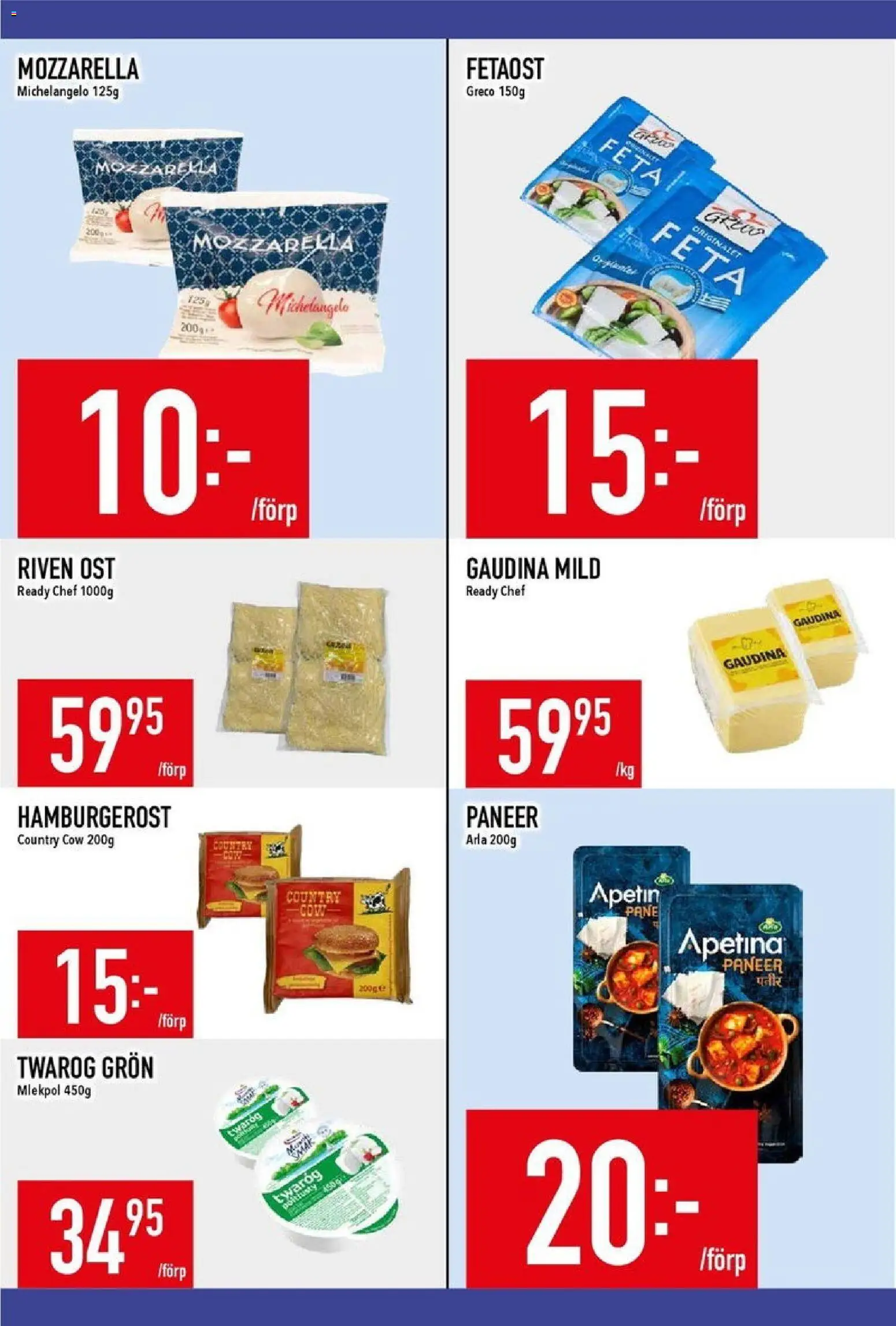 Matdax reklamblad aktuell från 29.12.2025 | Sida: 11 | Produkter: Fetaost, Riven ost, Ost