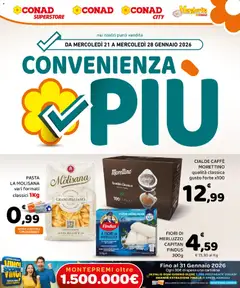Anteprima del volantino Conad Convenienza Più Sicilia catalogo valido a partire dal 21.01.2026