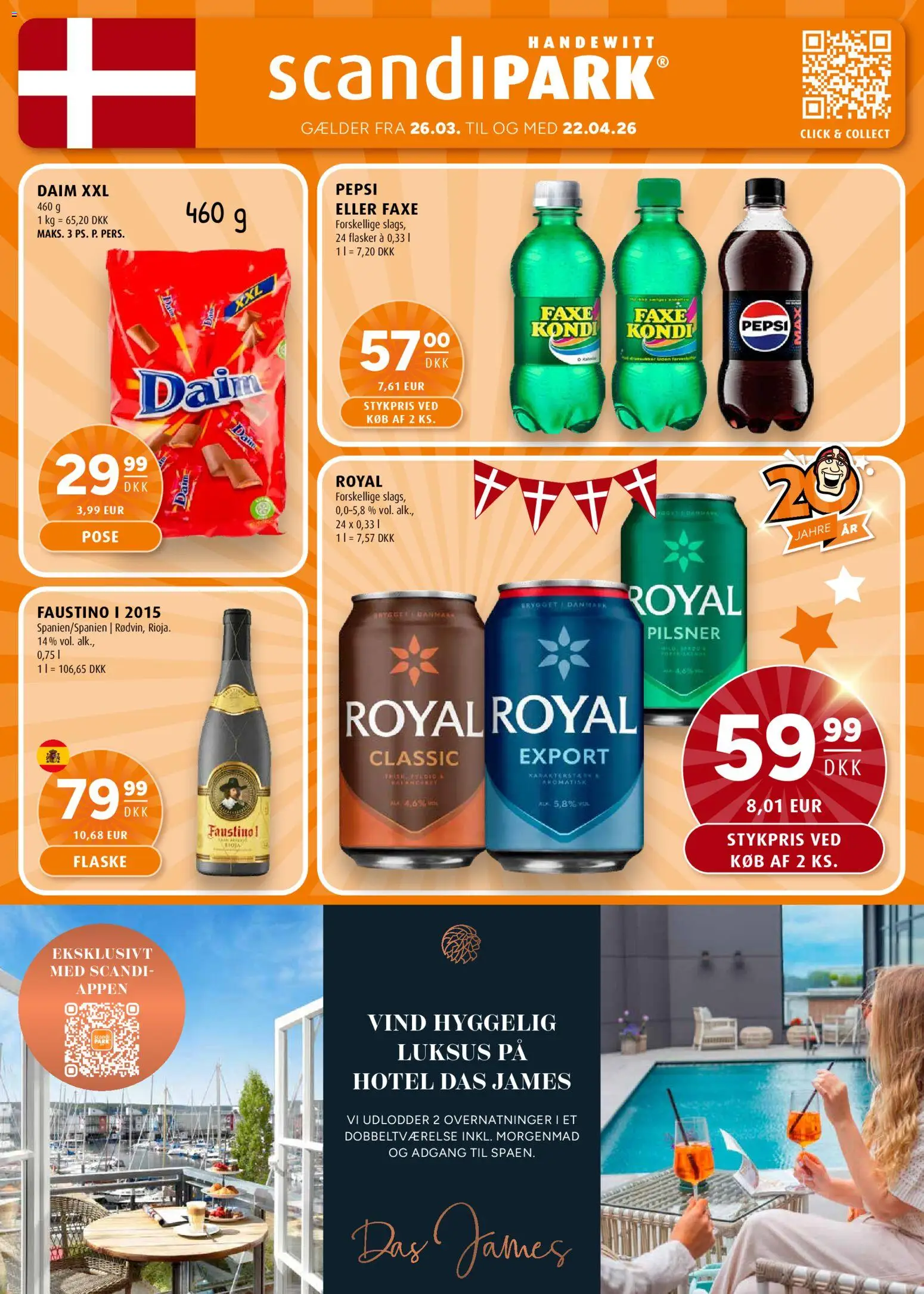 Scandinavian Park tilbudsavis – gyldig fra 26.03.2026 | Side: 46 | Produkter: Faxe Kondi, Pepsi