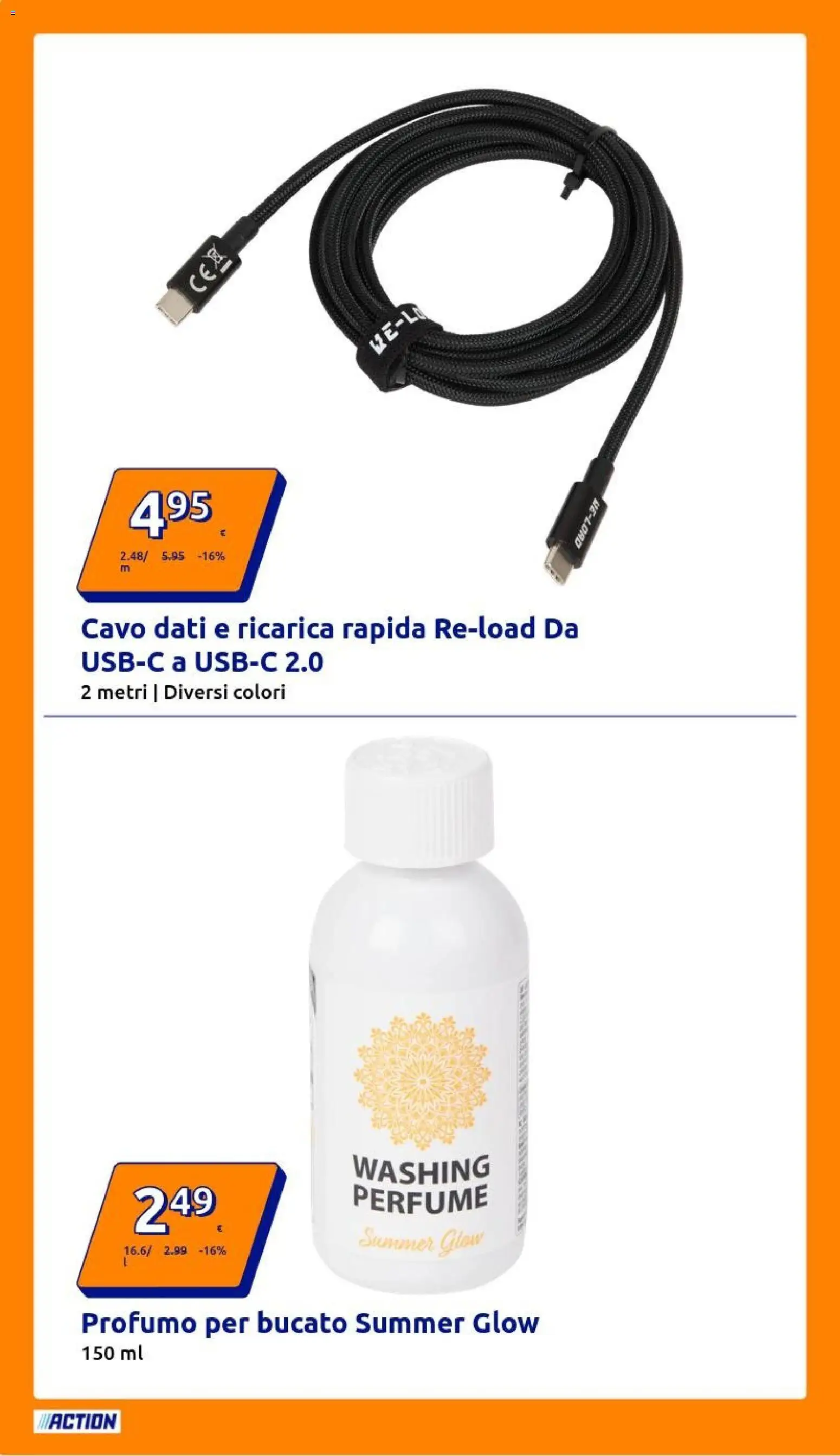 Volantino Action del 10.12.2025 | Pagina: 16 | Prodotti: Cavo, Profumo