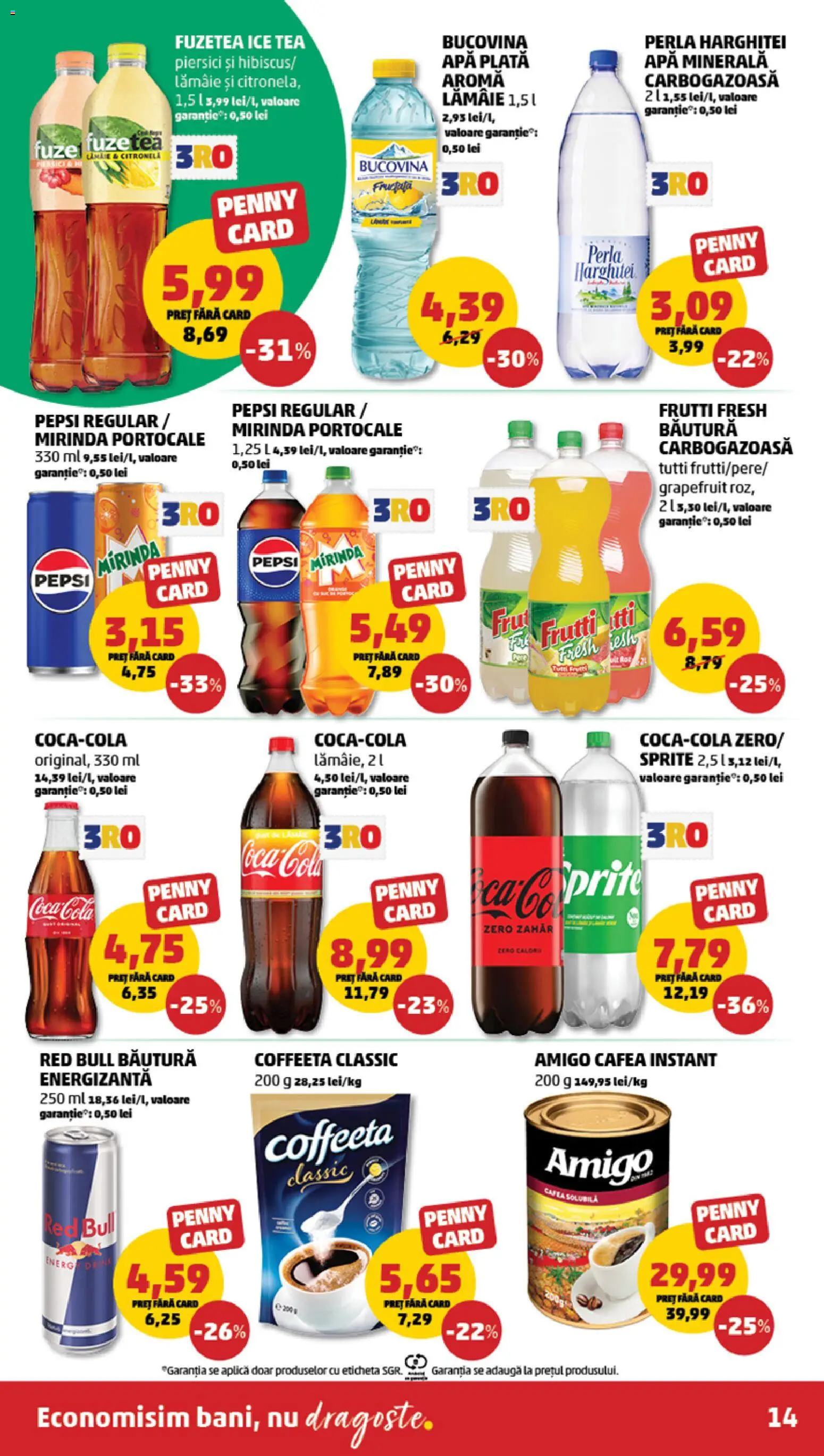 Noul catalog PENNY – valabil de la 07.01.2026 | Pagină: 14 | Produse: Yazı tahtası kalemi, Ice tea, Zahăr, Lămâie