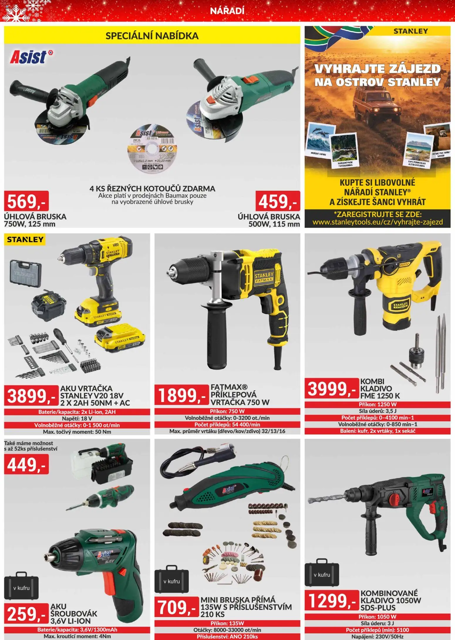 BAUMAX leták - Cheb, Otvice, Plzeň od 01.12.2025 | Strana: 32 | Produkty: Šroubovák, Nářadí, Mini bruska, Vrtačka
