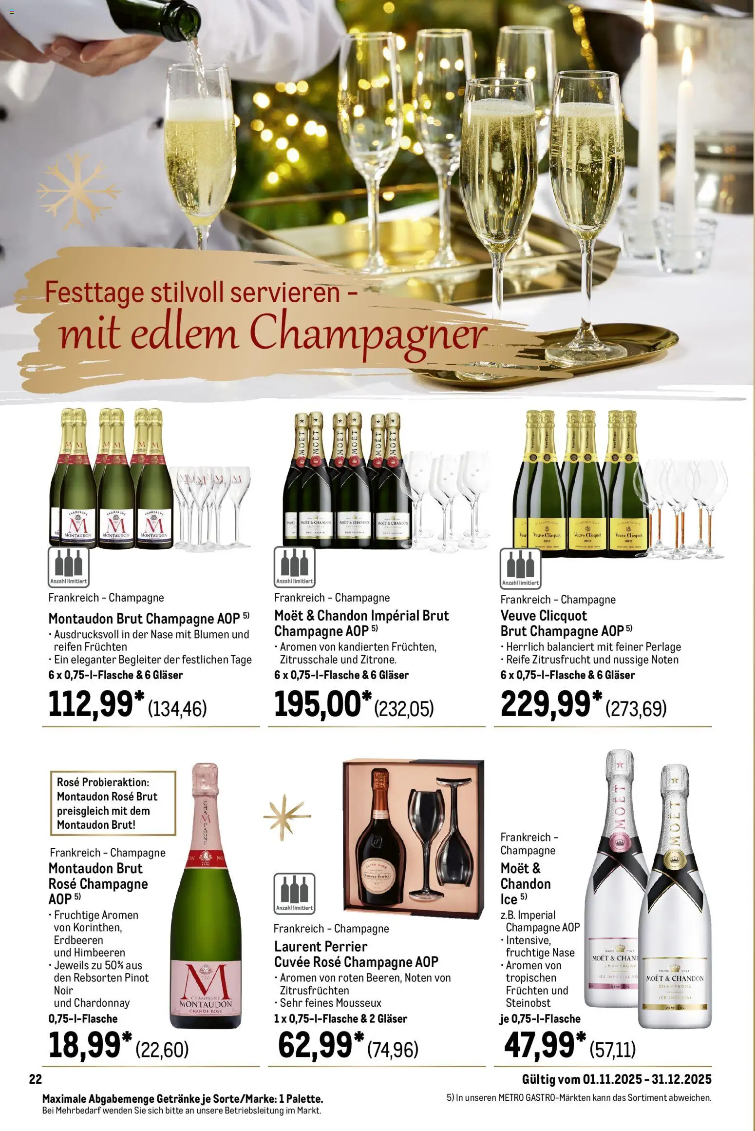 Metro Saisonkatalog Festliche Momente – gültig ab 01.11.2025 | Seite: 22 | Produkte: Himbeeren, Blumen, Erdbeeren