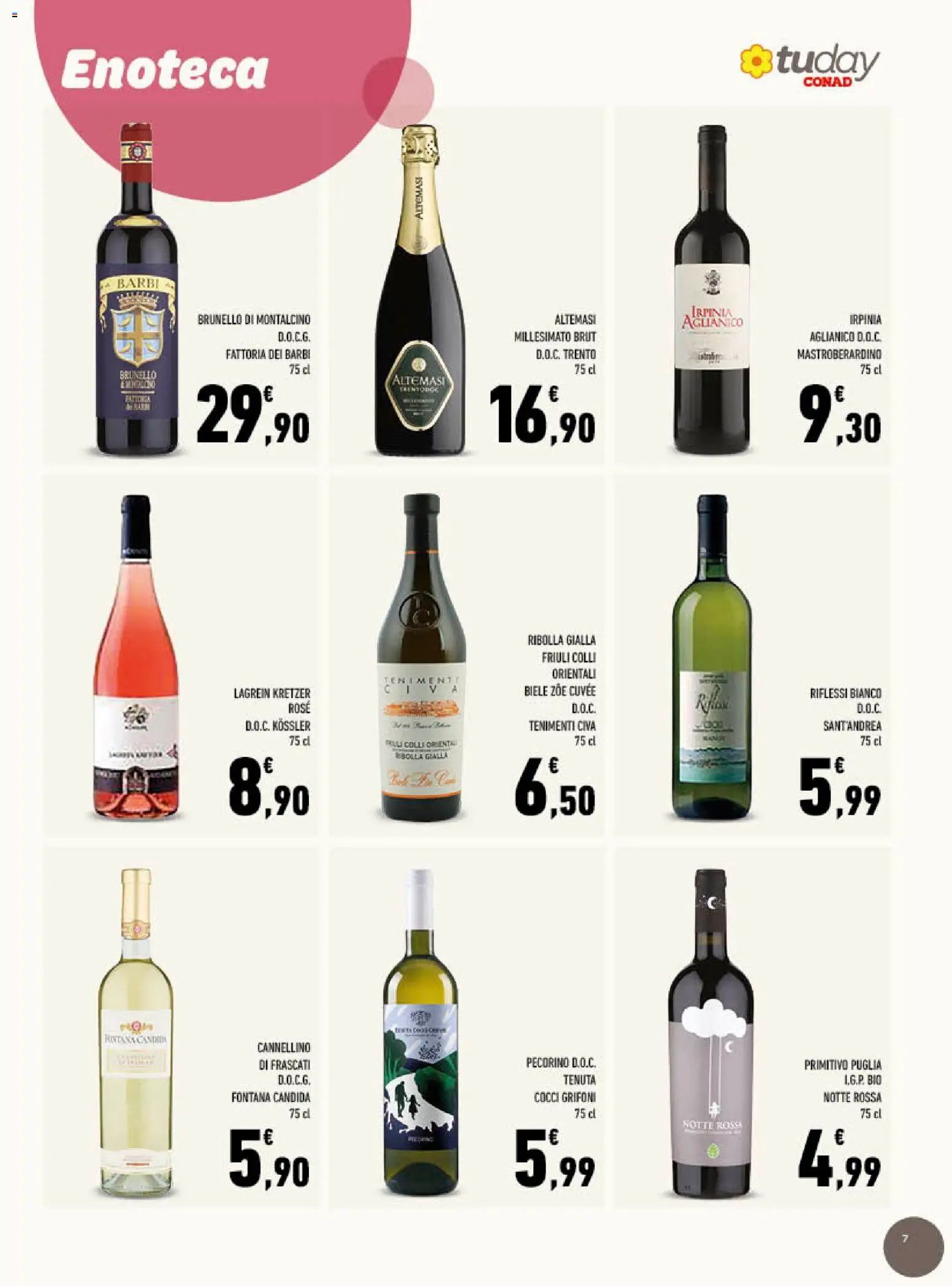 Volantino Conad del 07.01.2026 | Pagina: 7 | Prodotti: Enoteca, Pecorino