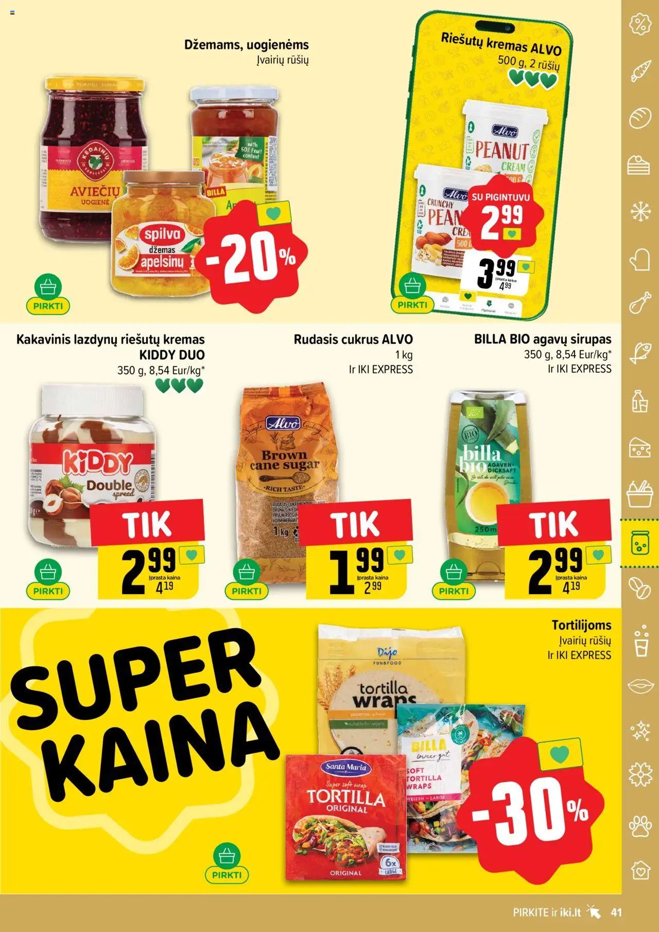 IKI - Leidinys│galioja nuo 04.08.2025 | Puslapis: 41 | Prekių: Kremas, Rudasis cukrus, Cukrus