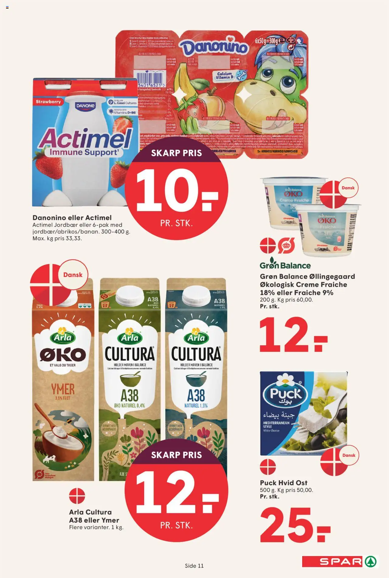 Spar tilbudsavis – gyldig fra 12.09.2025 | Side: 11 | Produkter: Creme, Creme fraiche, Jordbær, Ymer