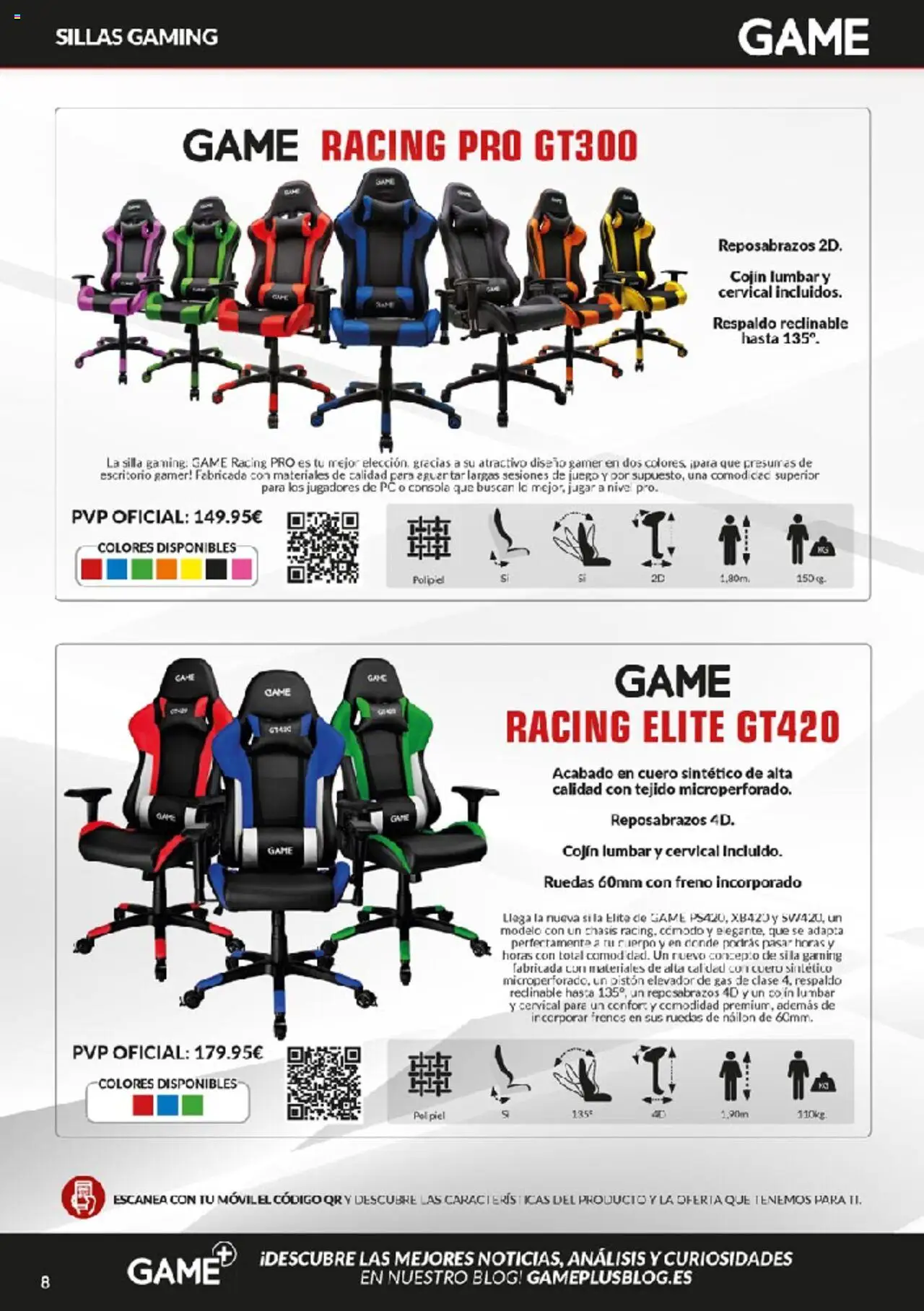 Game Sillas gaming │ válido desde el 11.06.2024 | Página: 8 | Productos: Consola, PC, Cojín, Silla