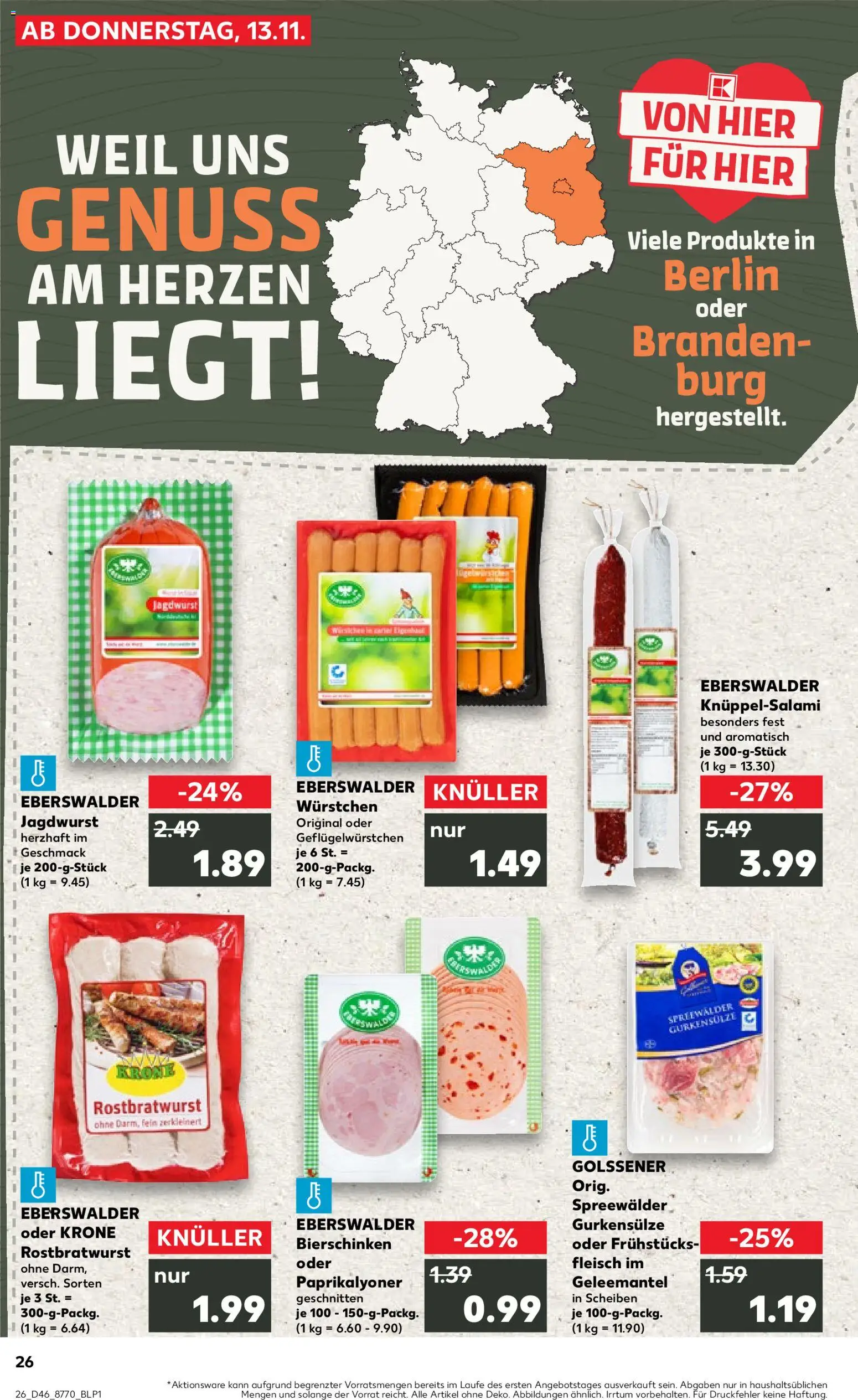 Kaufland prospekt Berlin	 – gültig ab 13.11.2025 | Seite: 26