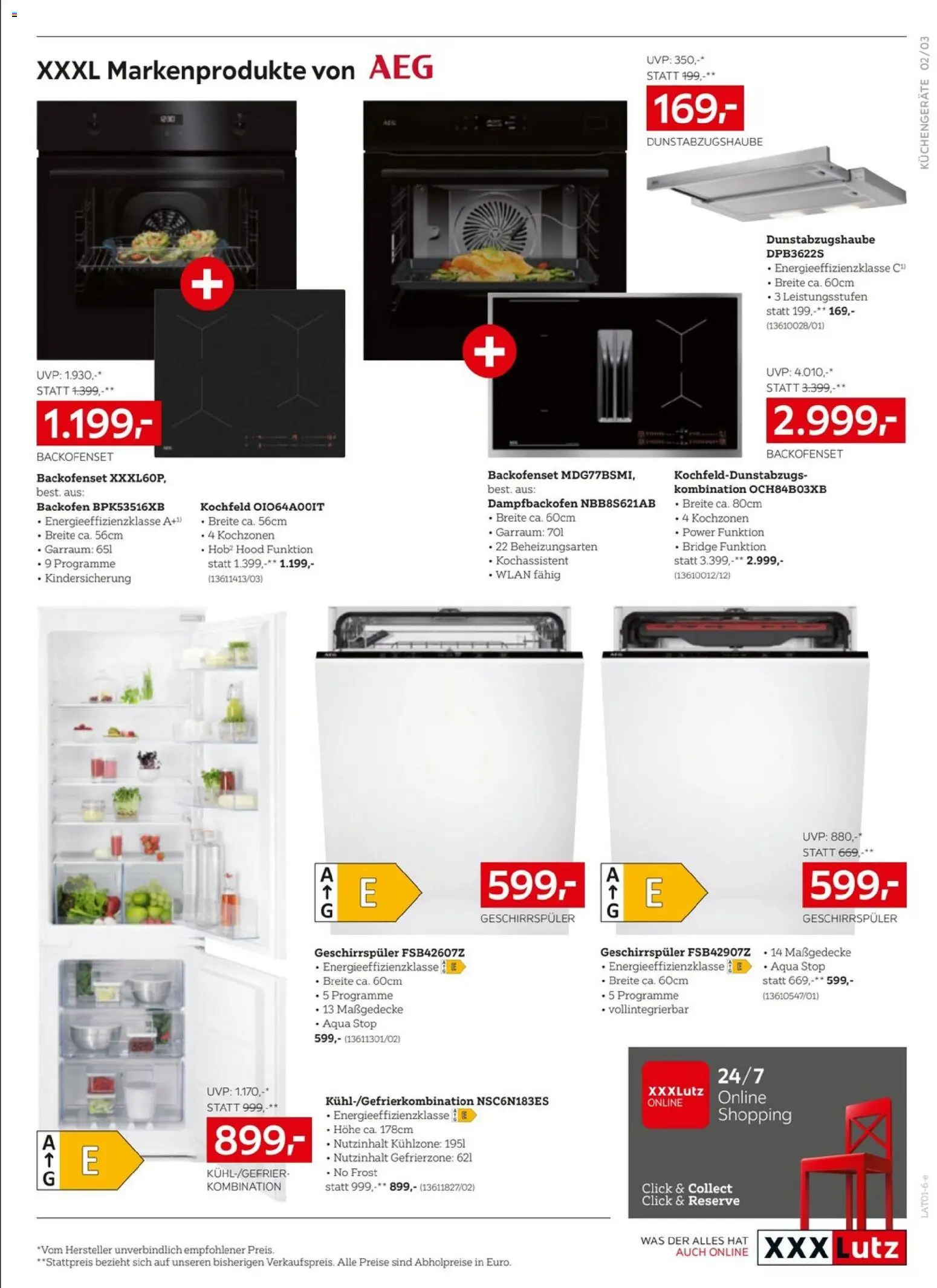 XXXLutz Markeneinbaugeräte gültig ab 29.12.2025 | Seite: 3 | Produkte: Kochfeld, Geschirrspüler