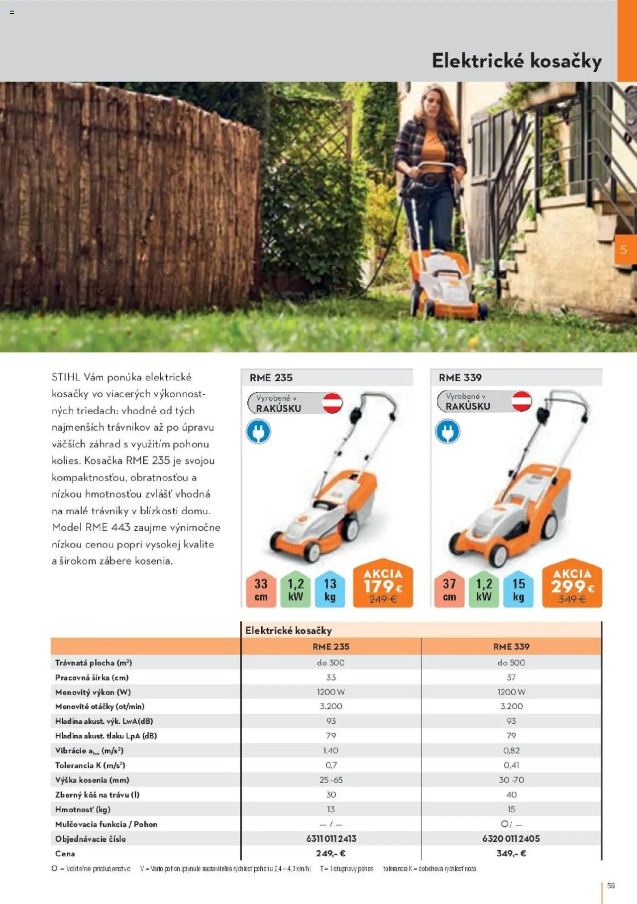 Nové STIHL akcie – leták je platný od 29.09.2025 | Strana: 59 | Produkty: Kosačka, Kosačky