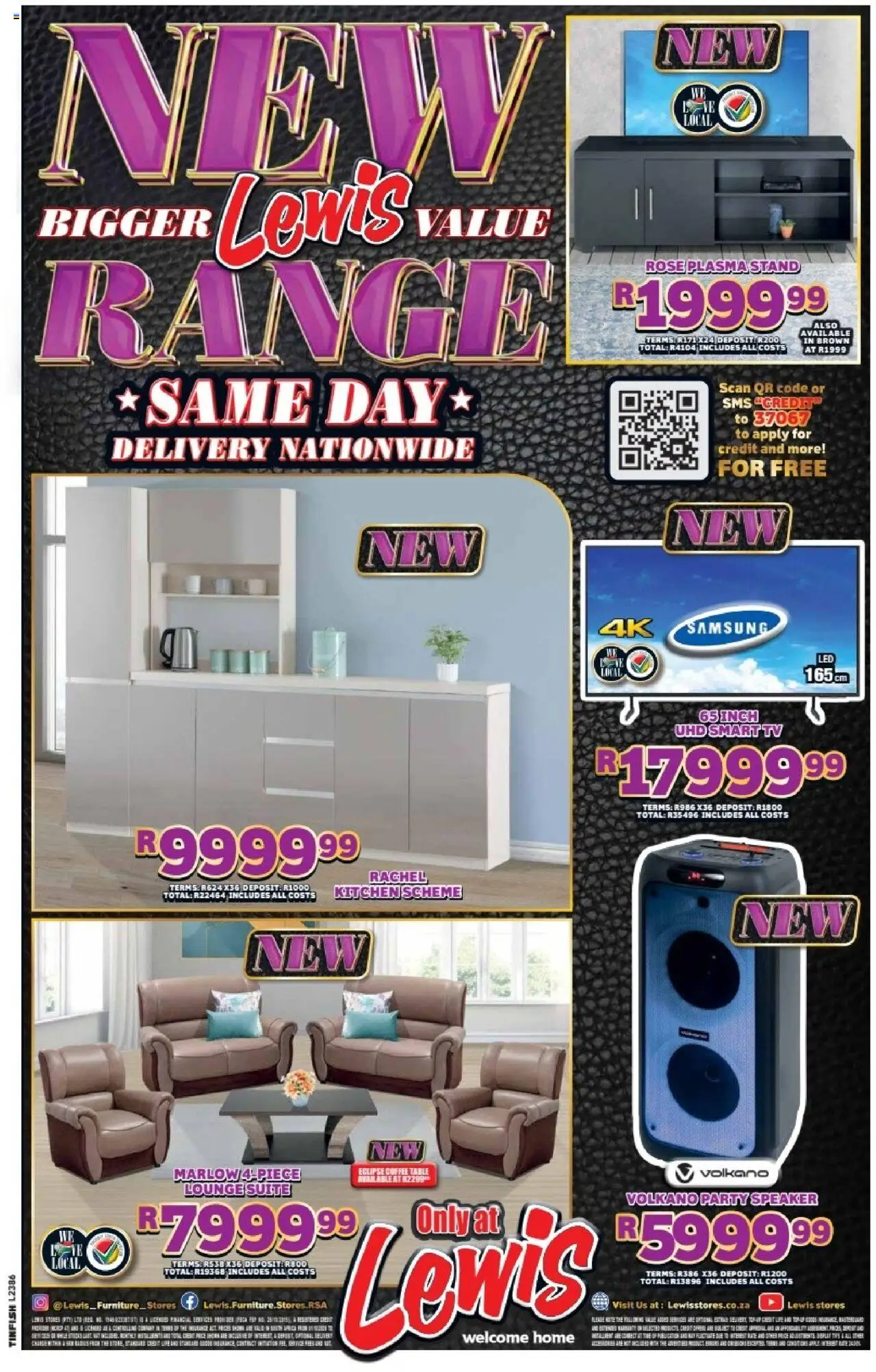 New Lewis Stores catalogue – valid from 01.10.2025 | Page: 24 | Products: Speaker, TV, Table, Lounge suite