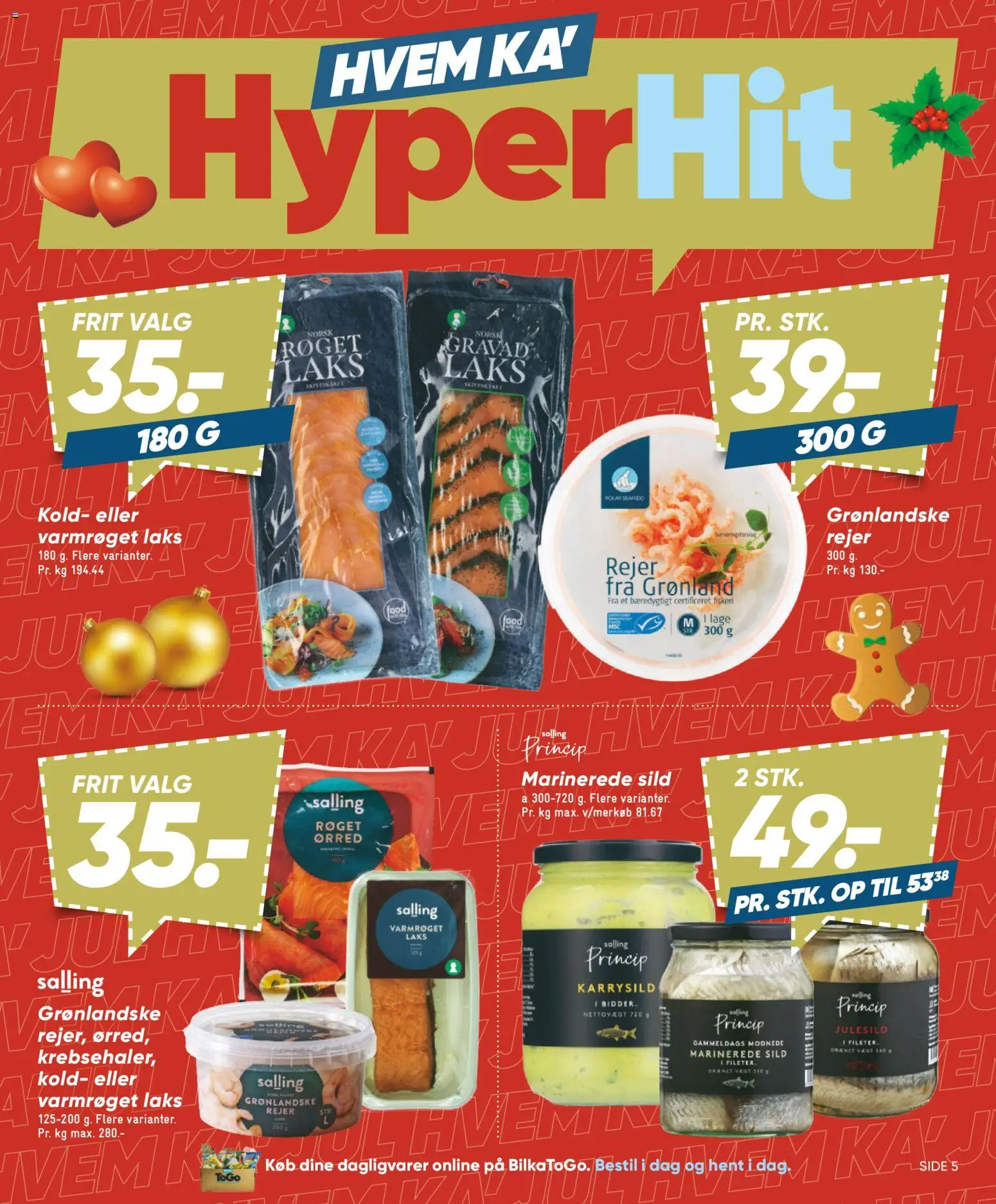 Bilka tilbudsavis – gyldig fra 12.12.2025 | Side: 5 | Produkter: Sild, Rejer