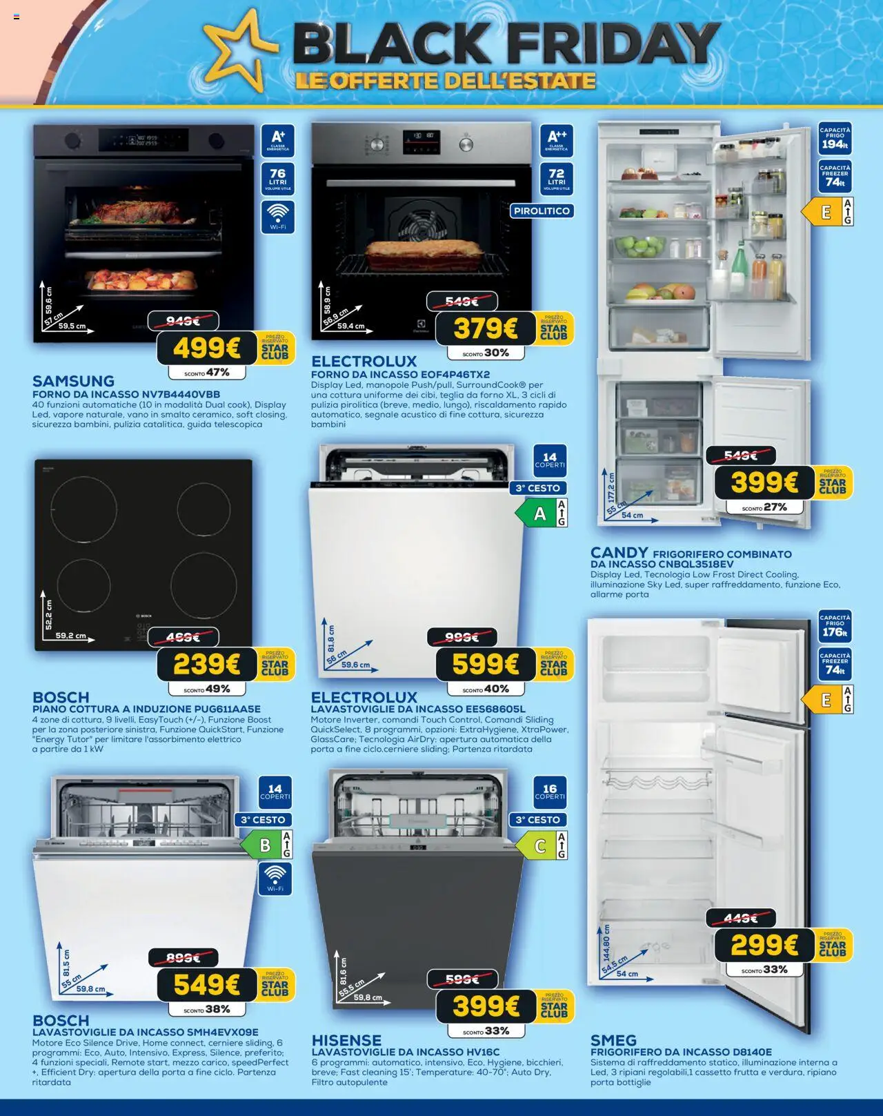 Volantino Euronics del 05.06.2025 | Pagina: 16 | Prodotti: Freezer, Piano cottura, Lavastoviglie, Samsung