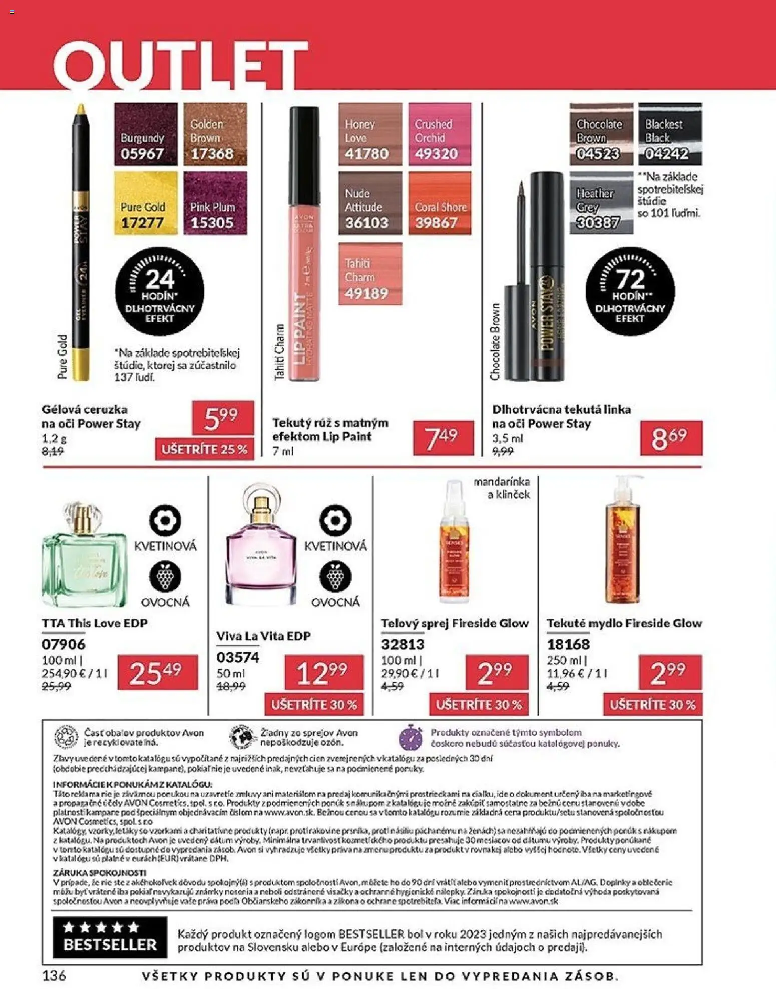 Nové Avon akcie – leták je platný od 01.05.2026 | Strana: 136 | Produkty: Ceruzka, Mydlo